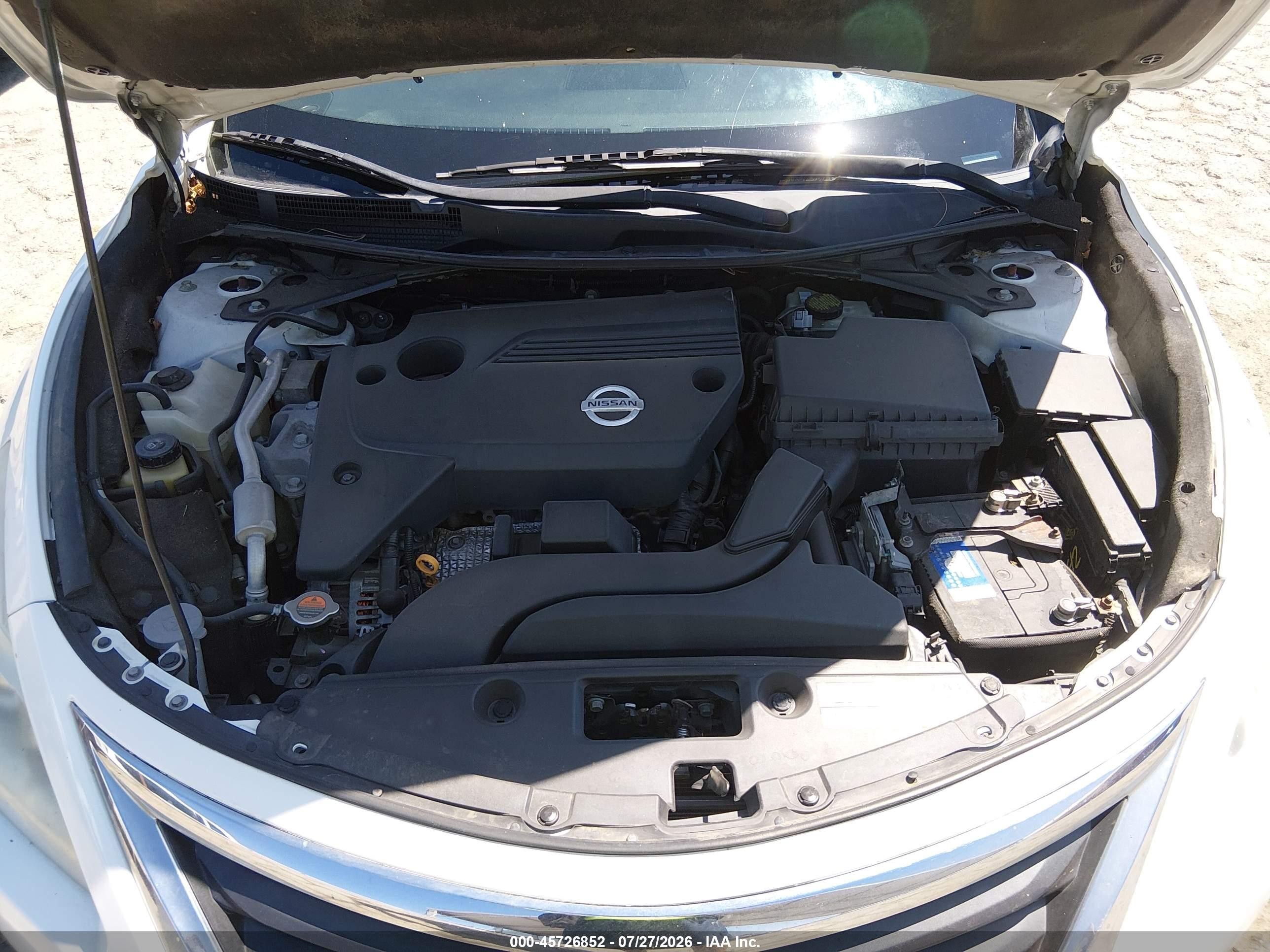 2015 Nissan Altima 2.5/2.5 S/2.5 Sl/2.5 Sv White vin: 1N4AL3AP4FN891288