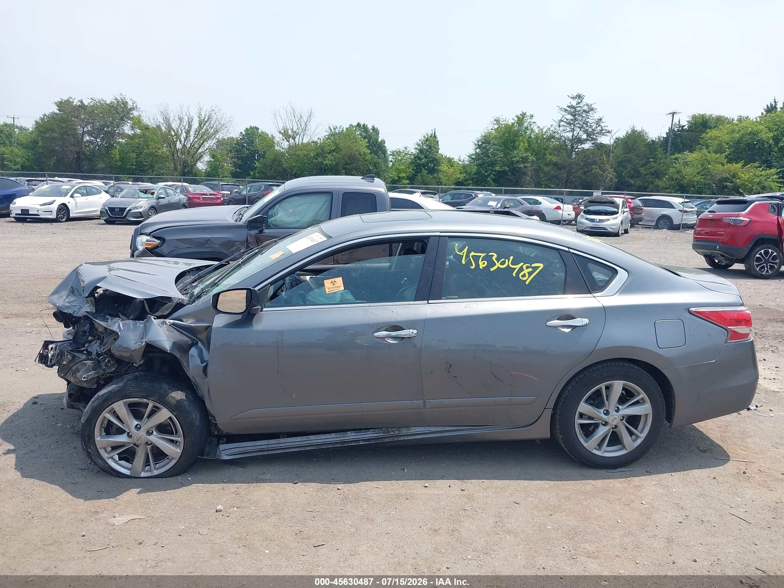 2015 Nissan Altima 2.5 Sl Серый vin: 1N4AL3AP4FN892201