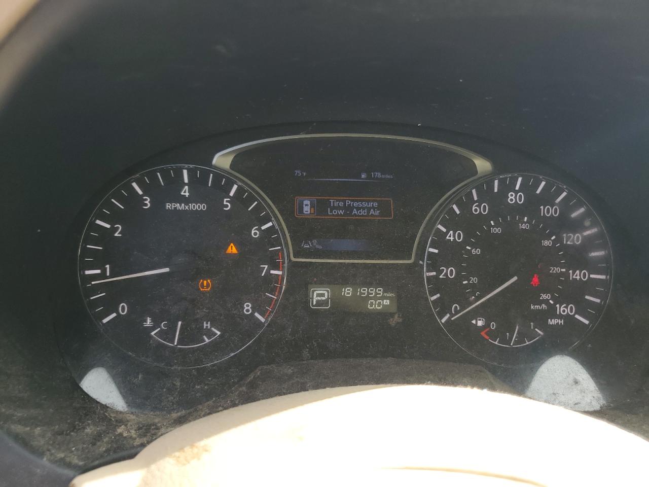 2015 Nissan Altima 2.5 Sl Red vin: 1N4AL3AP4FN900877 Damage: Warning - Tire Pressure, On, Unacceptable
