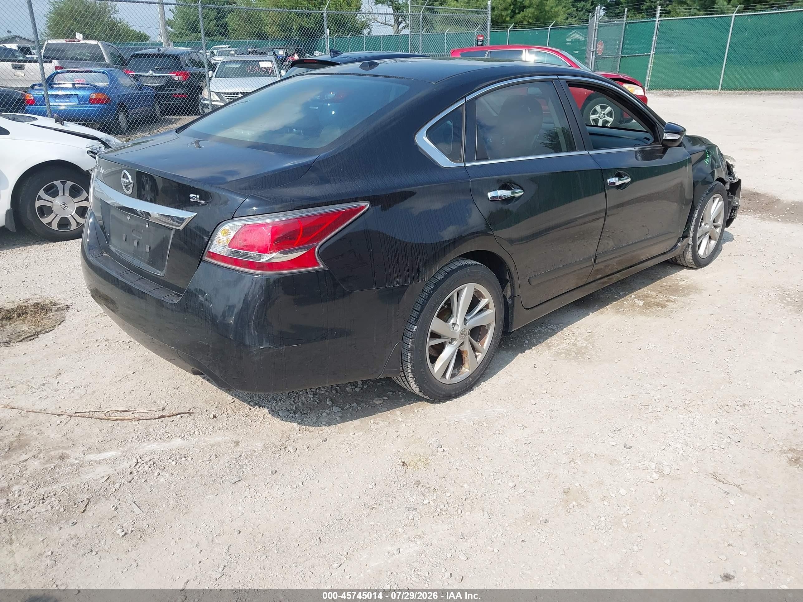 2015 Nissan Altima 2.5 Sl Black vin: 1N4AL3AP4FN911894