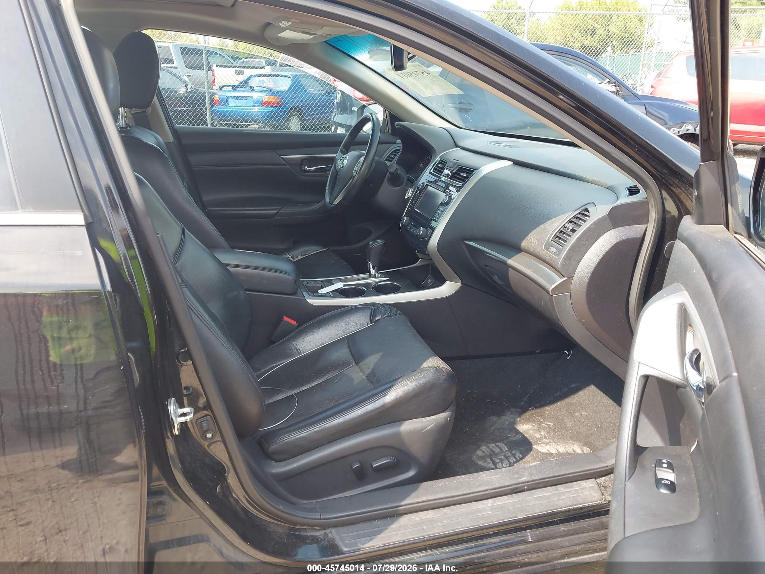 2015 Nissan Altima 2.5 Sl Black vin: 1N4AL3AP4FN911894