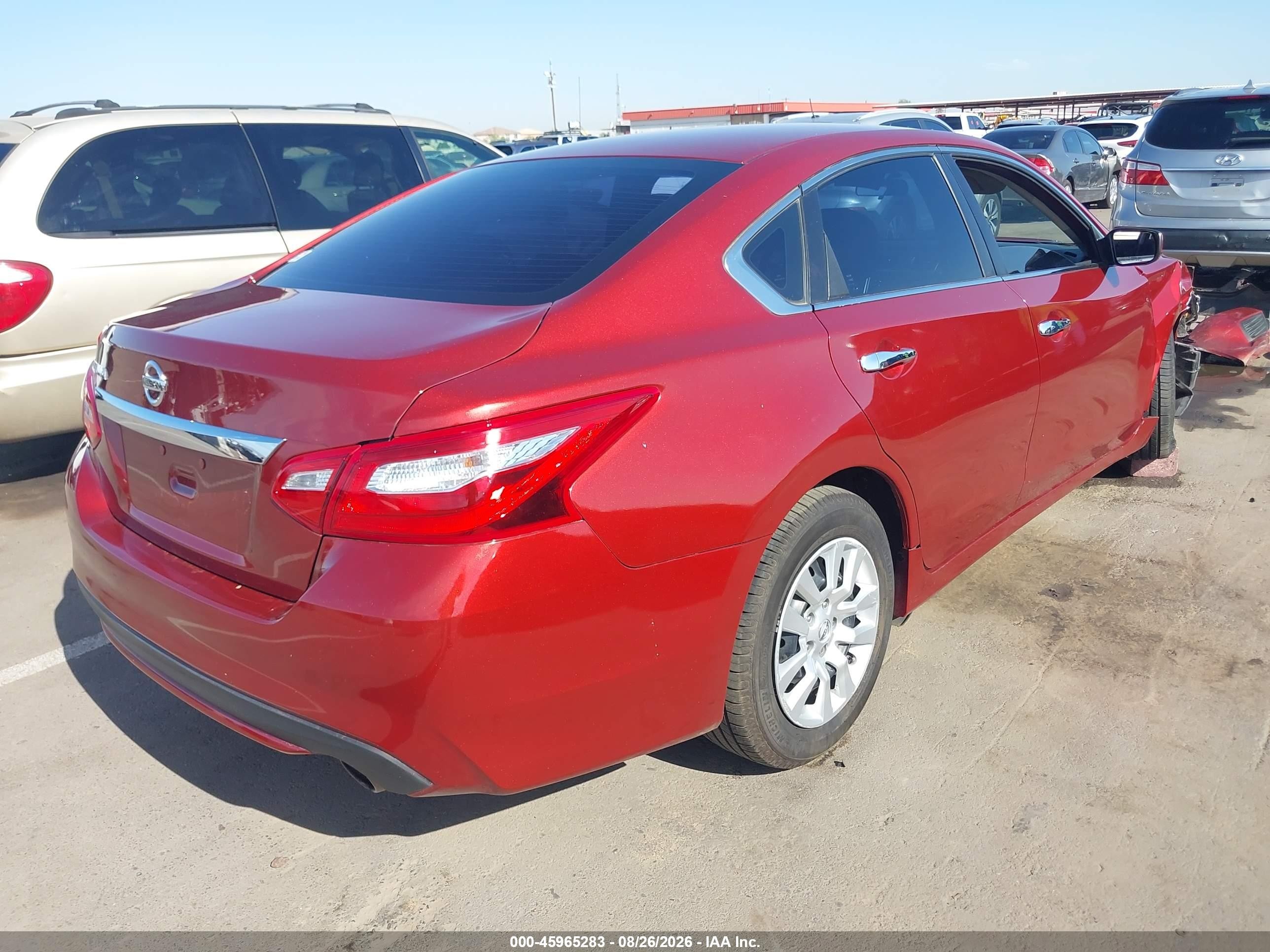 2016 Nissan Altima 2.5 S Red vin: 1N4AL3AP4GN356866