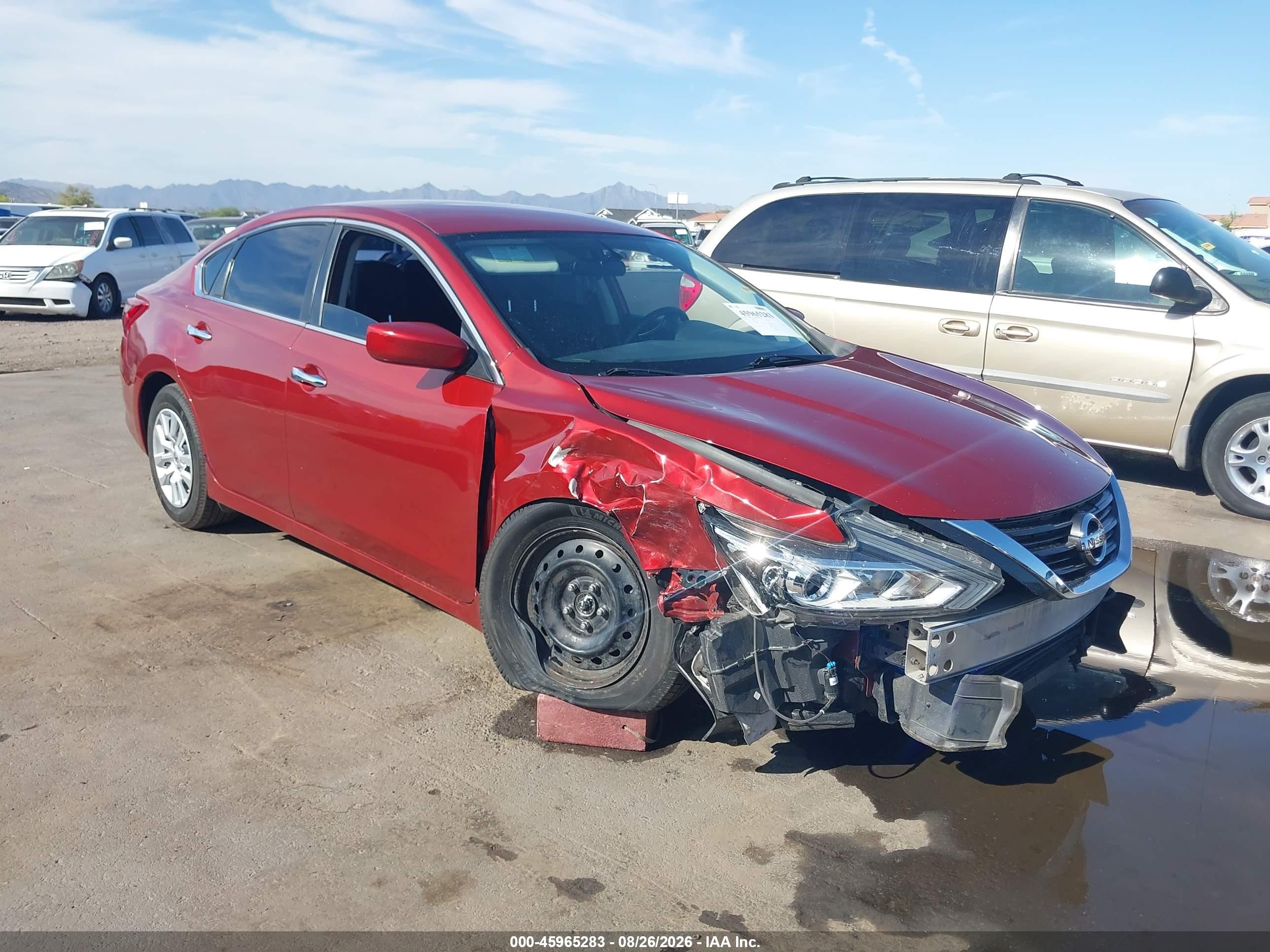 2016 Nissan Altima 2.5 S Red vin: 1N4AL3AP4GN356866