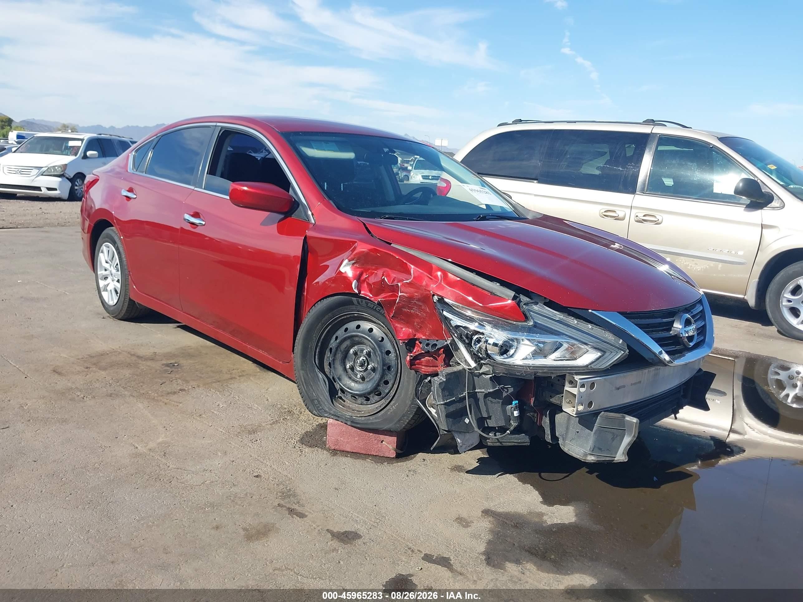 2016 Nissan Altima 2.5 S Red vin: 1N4AL3AP4GN356866
