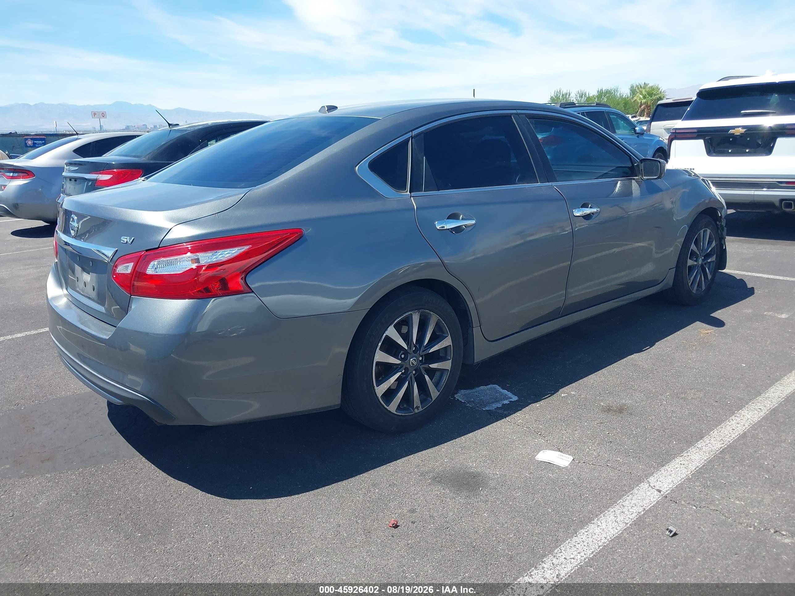 2017 Nissan Altima 2.5 Sv Gray vin: 1N4AL3AP4HC260782