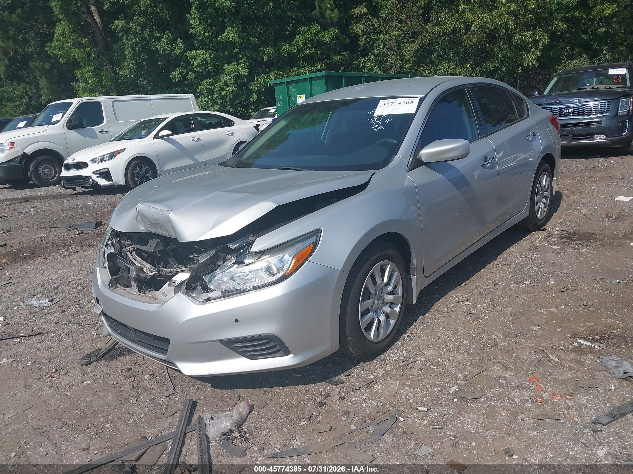 2017 Nissan Altima 2.5 S Silver vin: 1N4AL3AP4HC487874