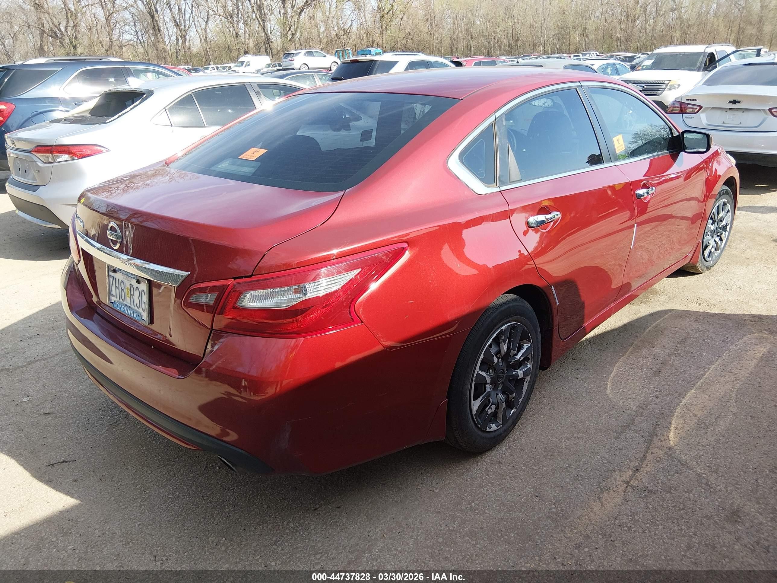 2018 Nissan Altima 2.5 S Красный vin: 1N4AL3AP4JC152880