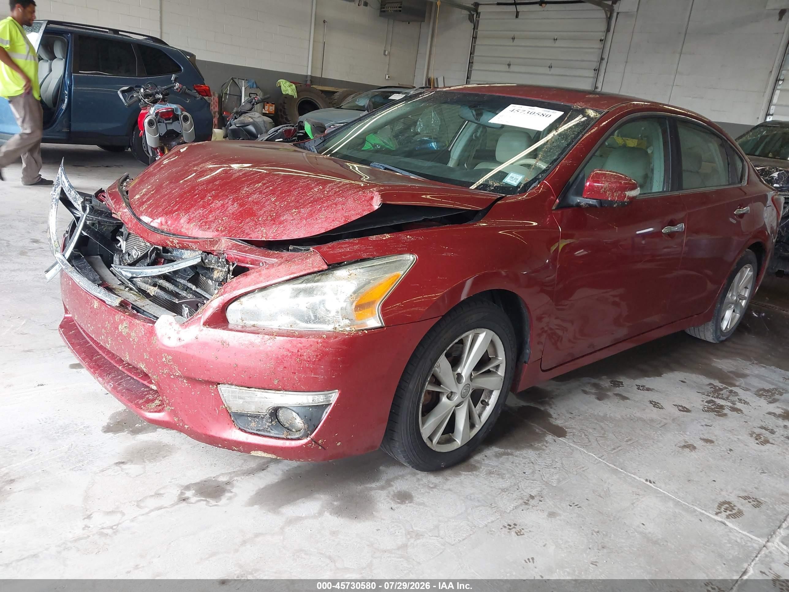 2013 Nissan Altima 2.5 Sl Red vin: 1N4AL3AP5DC107662