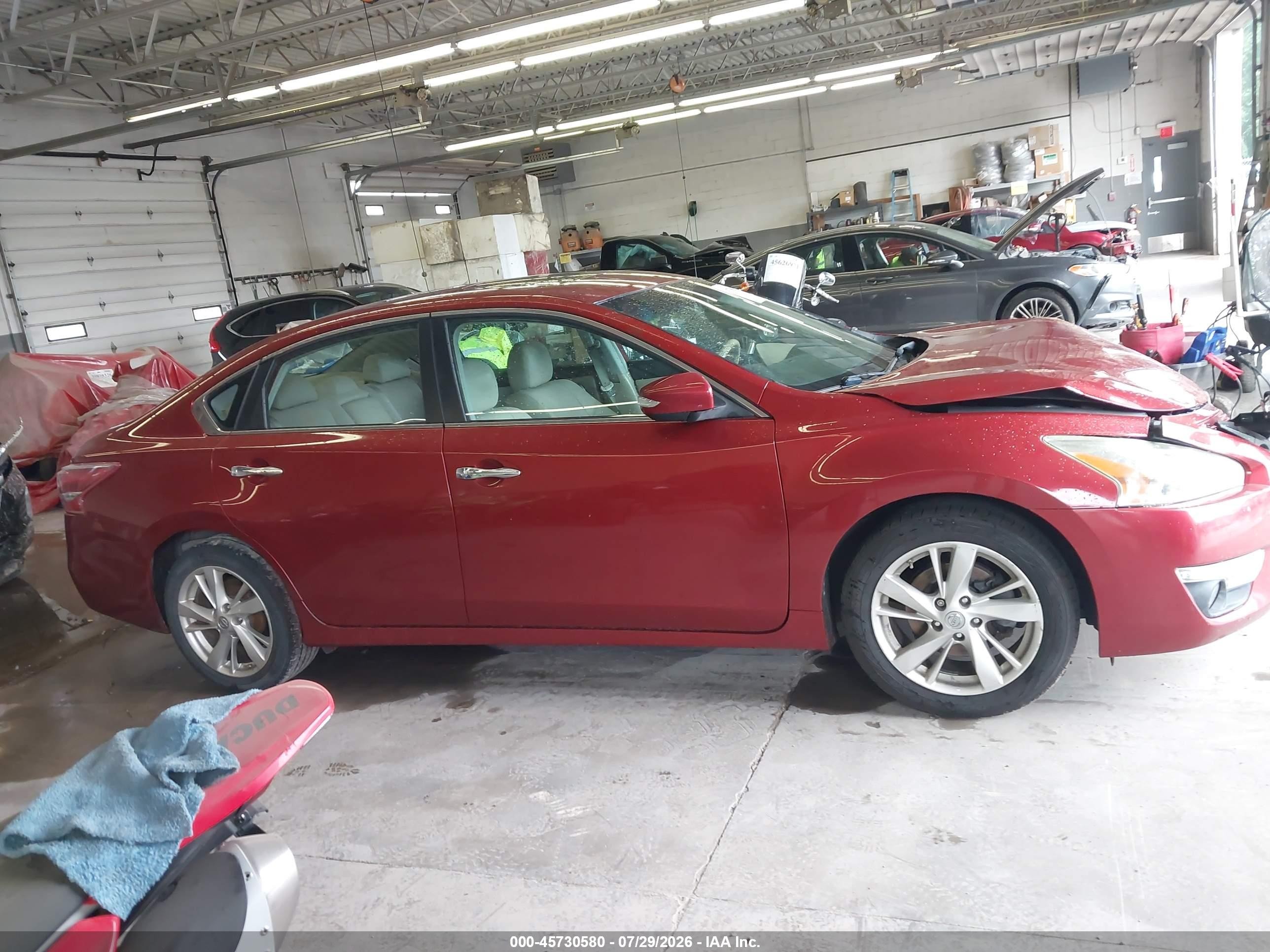 2013 Nissan Altima 2.5 Sl Red vin: 1N4AL3AP5DC107662