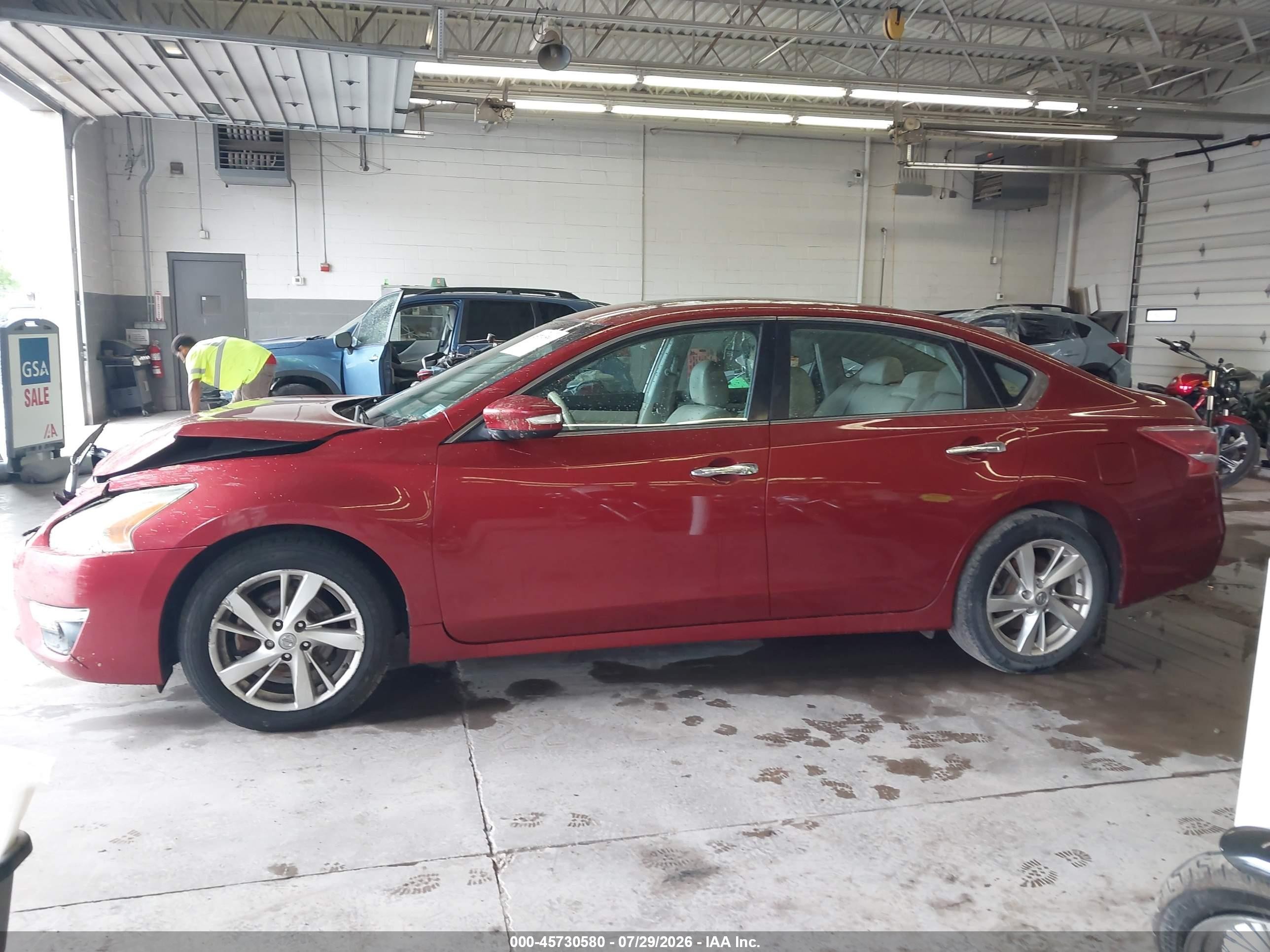 2013 Nissan Altima 2.5 Sl Red vin: 1N4AL3AP5DC107662