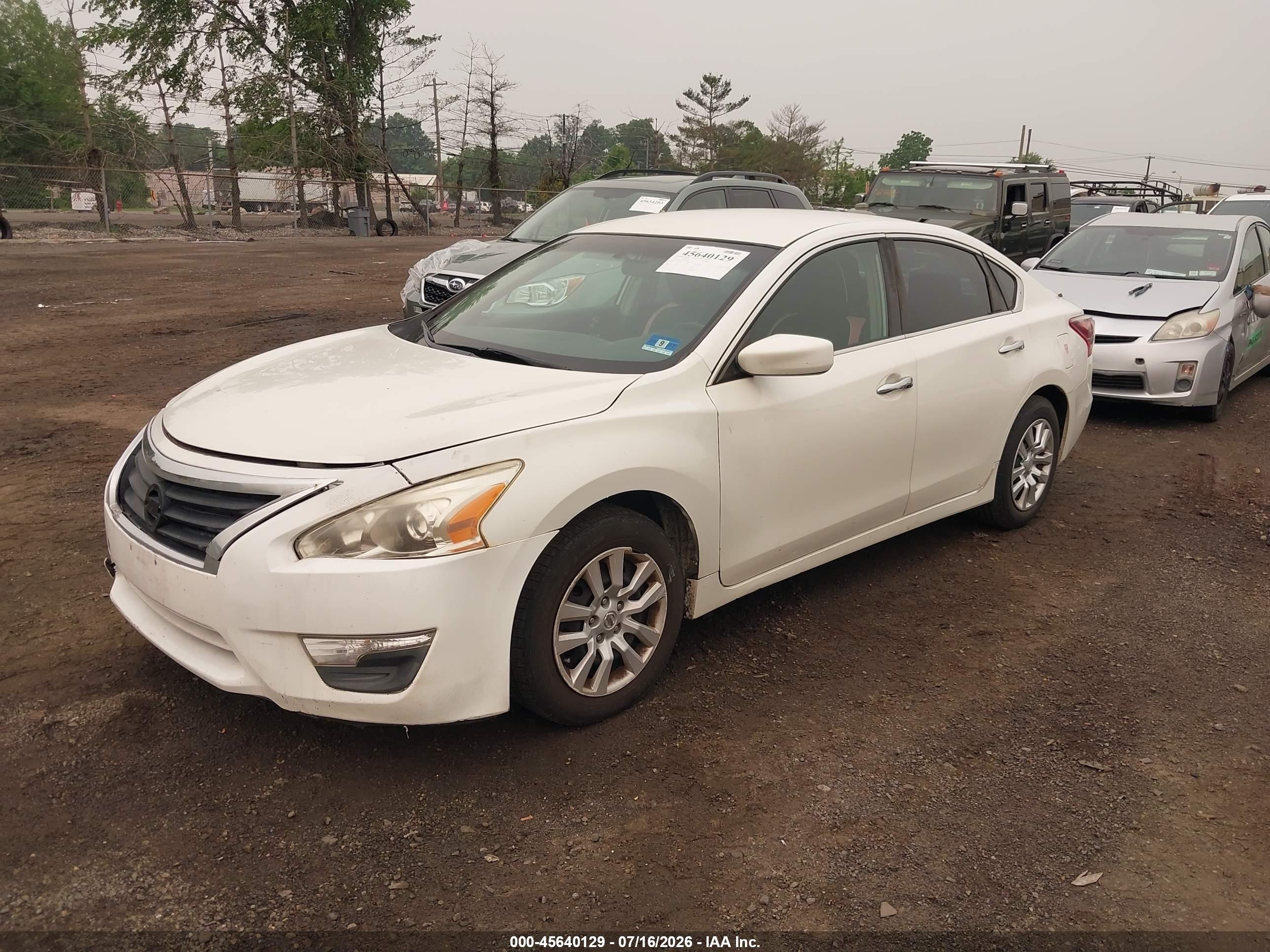 2013 Nissan Altima 2.5 S White vin: 1N4AL3AP5DC108987
