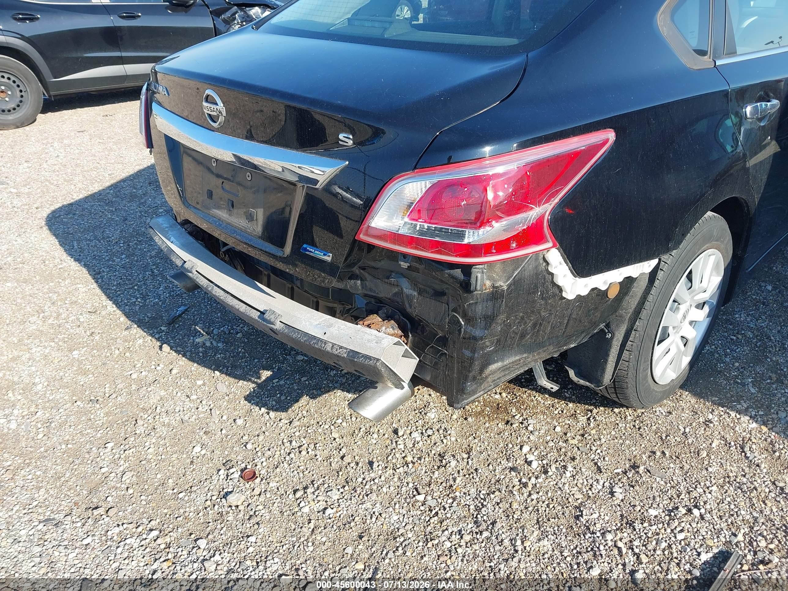 2013 Nissan Altima 2.5 S Black vin: 1N4AL3AP5DC121724