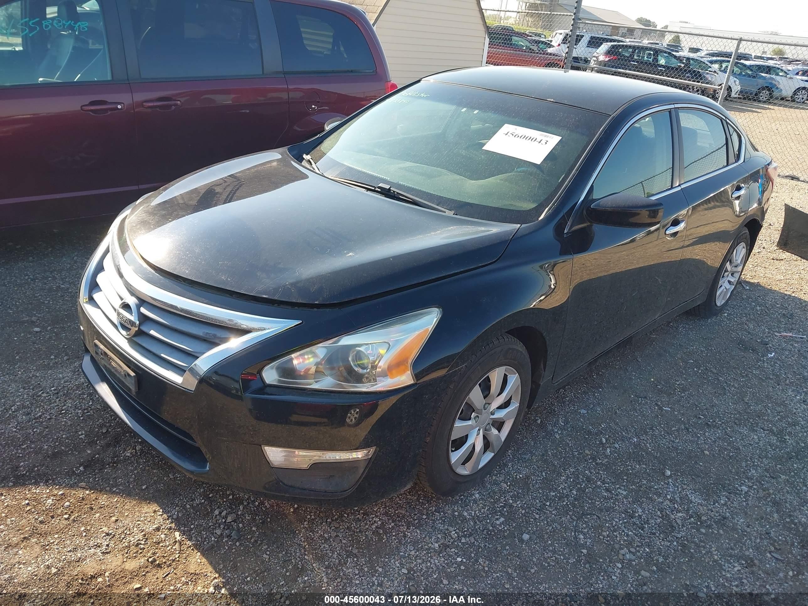 2013 Nissan Altima 2.5 S Black vin: 1N4AL3AP5DC121724