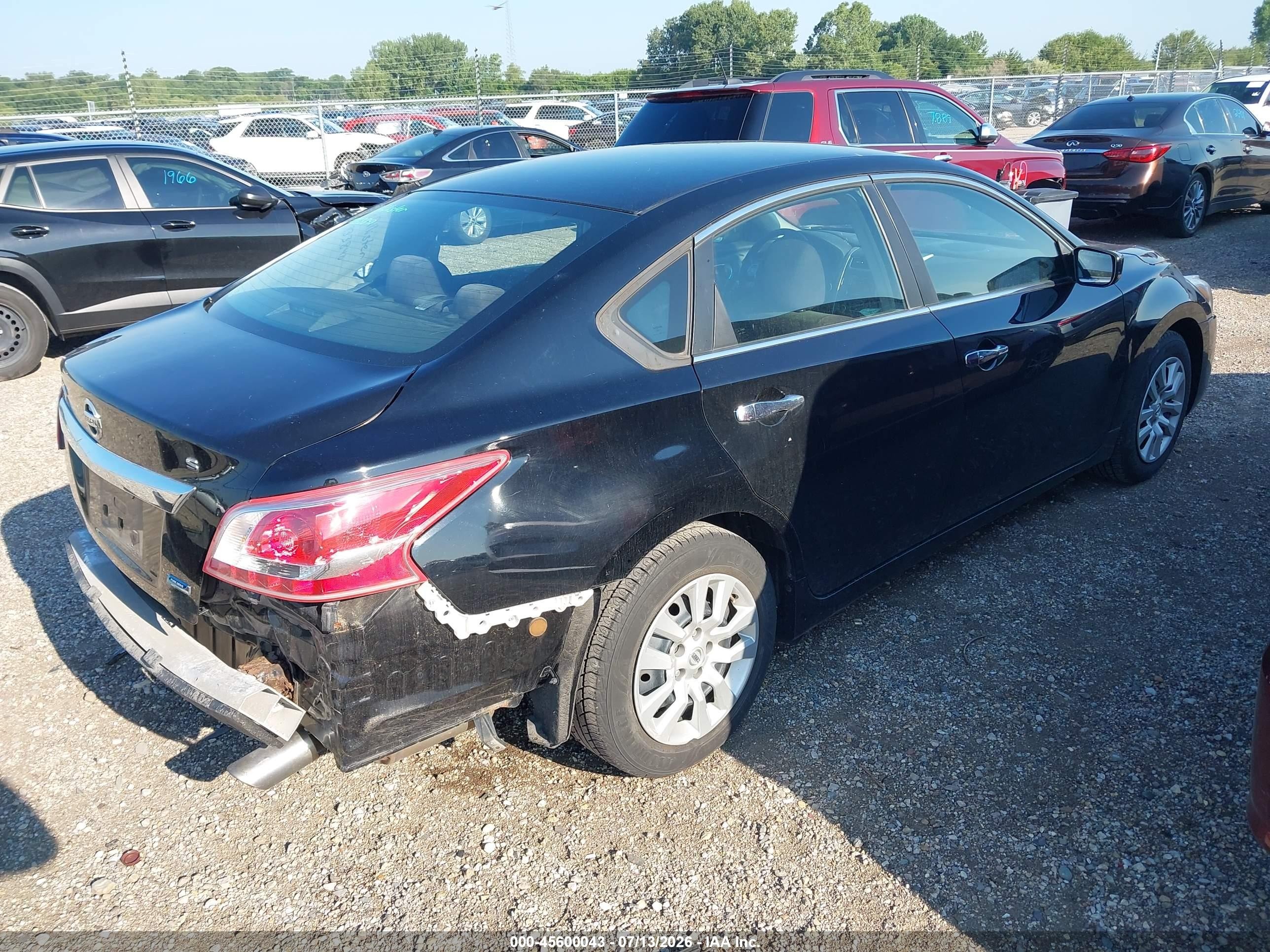 2013 Nissan Altima 2.5 S Black vin: 1N4AL3AP5DC121724
