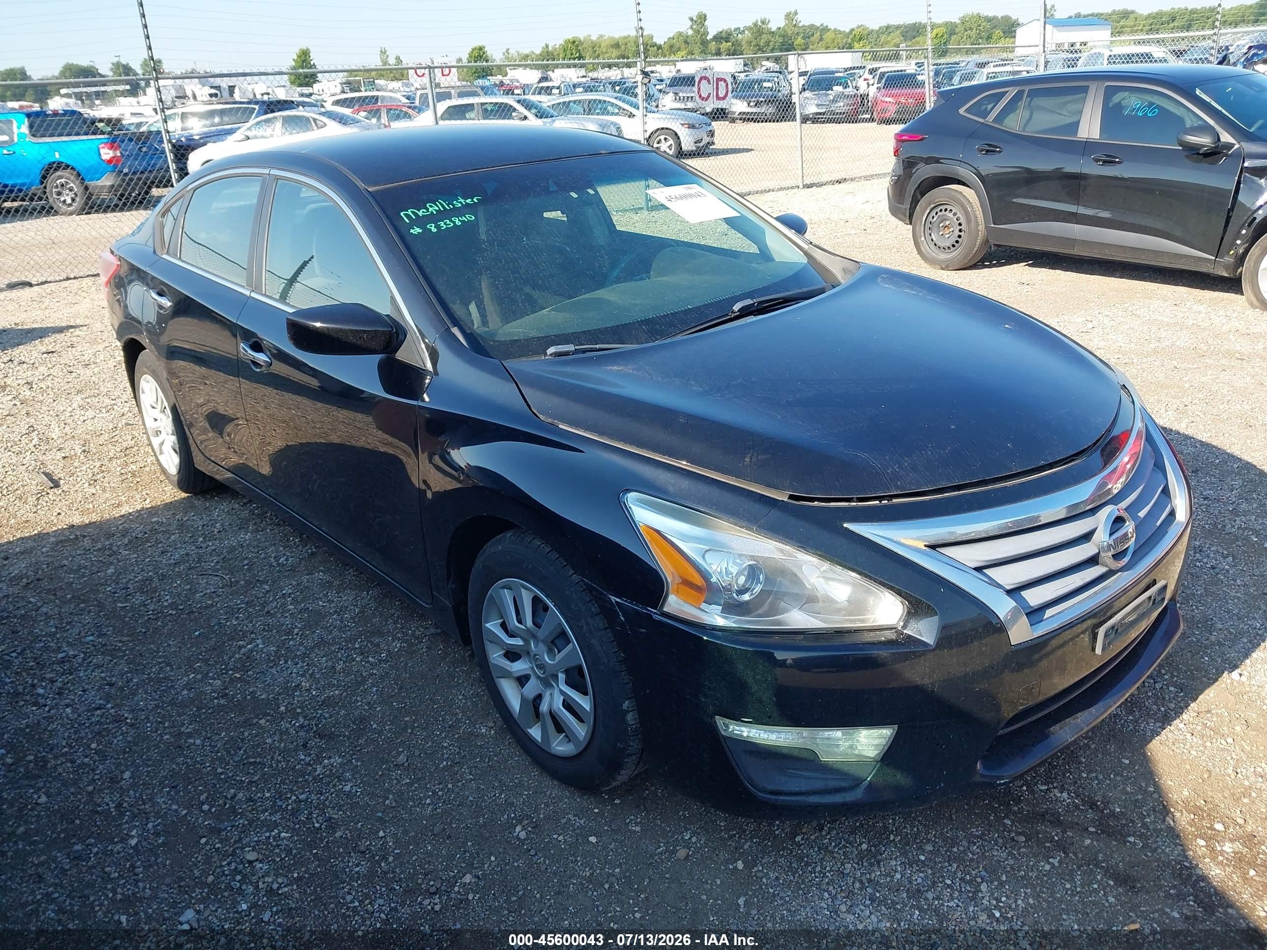 2013 Nissan Altima 2.5 S Черный vin: 1N4AL3AP5DC121724