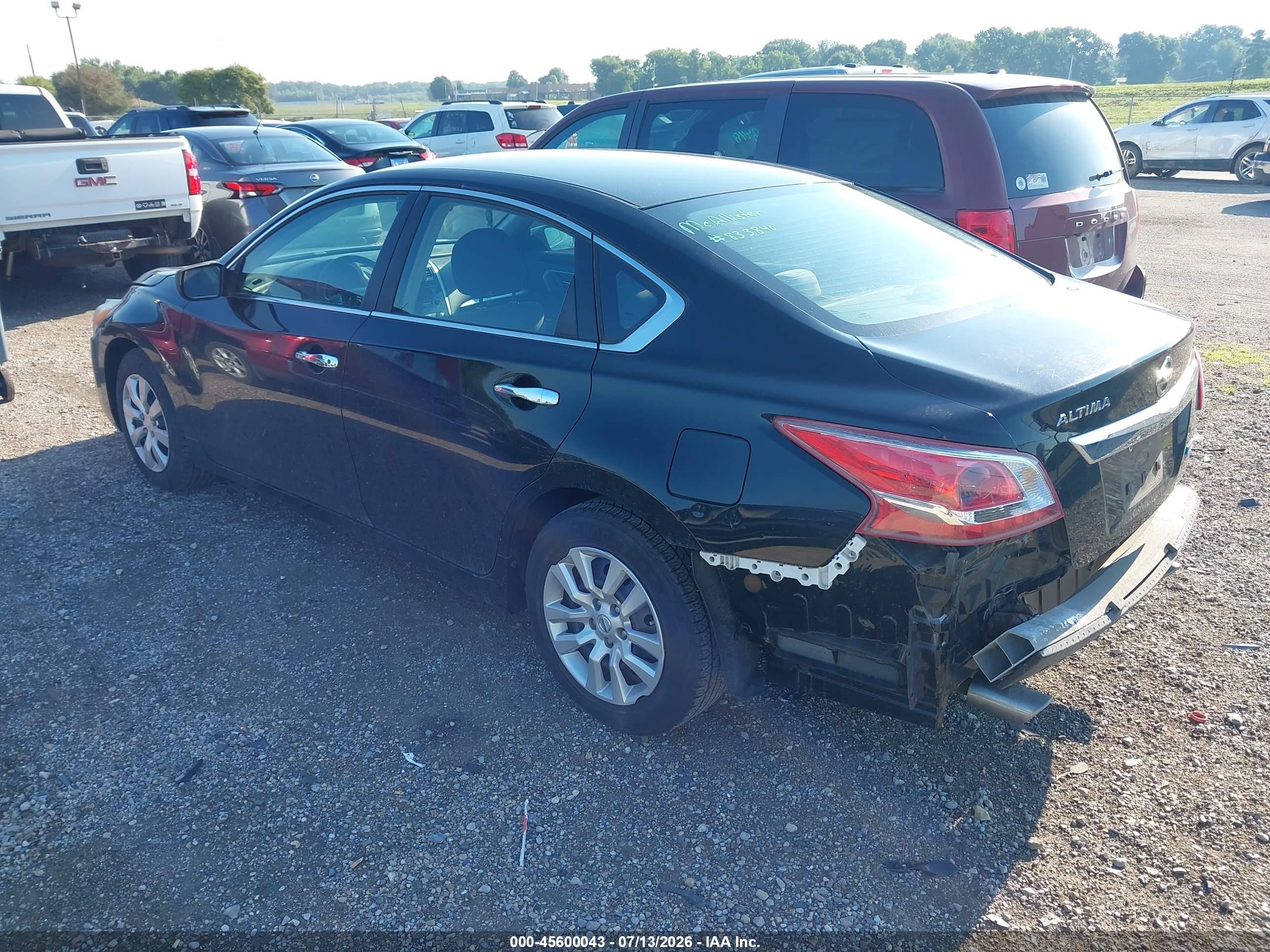 2013 Nissan Altima 2.5 S Black vin: 1N4AL3AP5DC121724