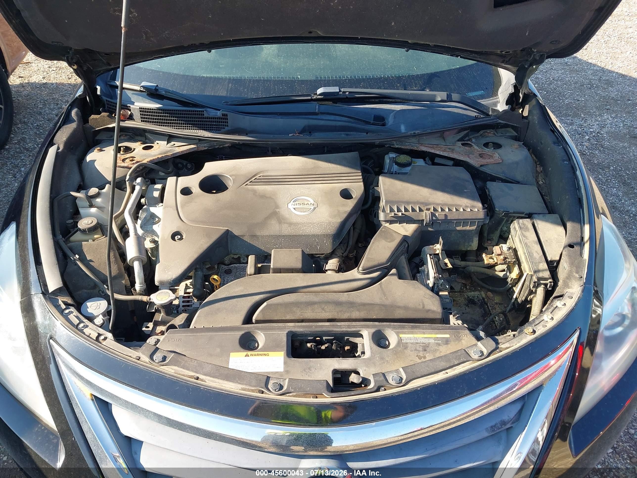 2013 Nissan Altima 2.5 S Black vin: 1N4AL3AP5DC121724