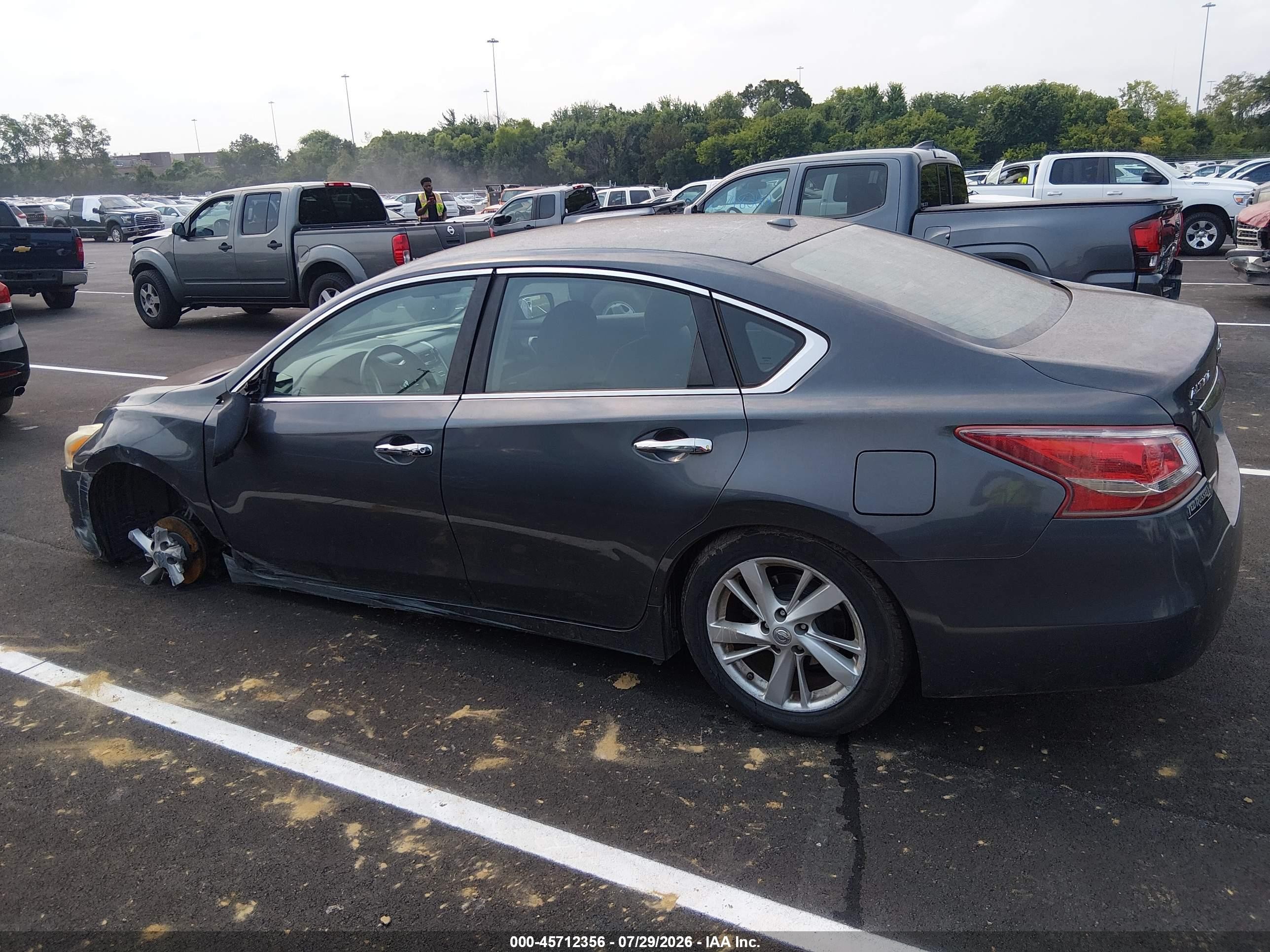 2013 Nissan Altima 2.5 Sv Gray vin: 1N4AL3AP5DC136191