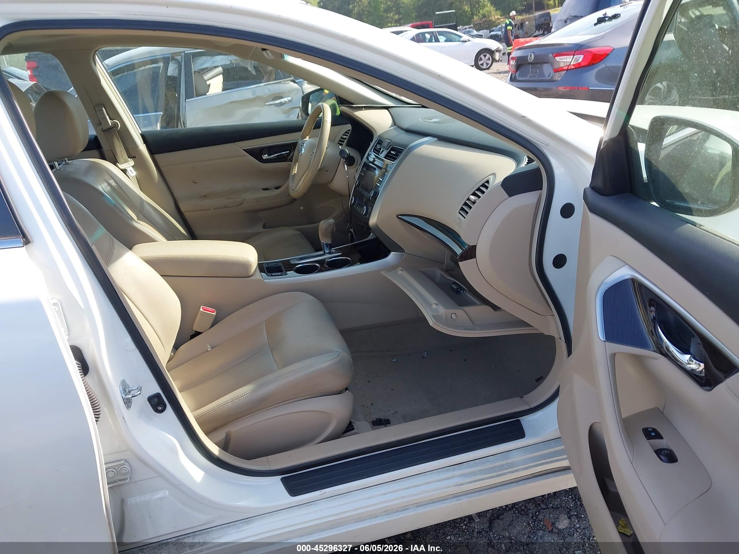 2013 Nissan Altima 2.5 Sl White vin: 1N4AL3AP5DC160068