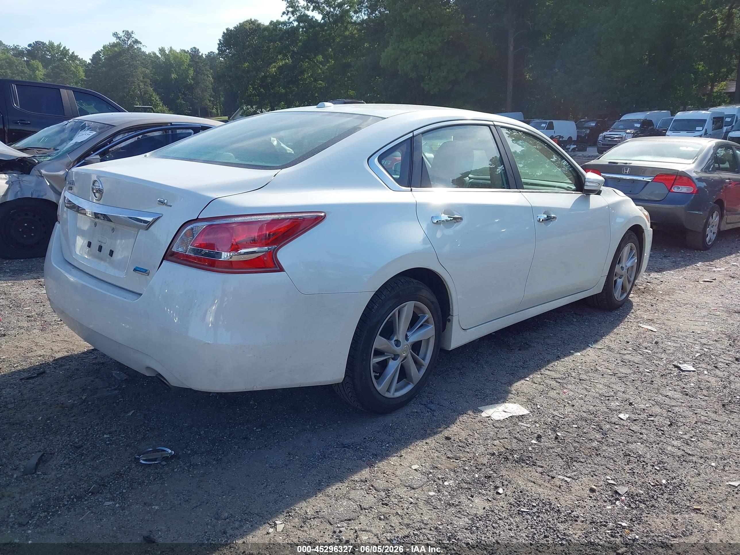 2013 Nissan Altima 2.5 Sl White vin: 1N4AL3AP5DC160068