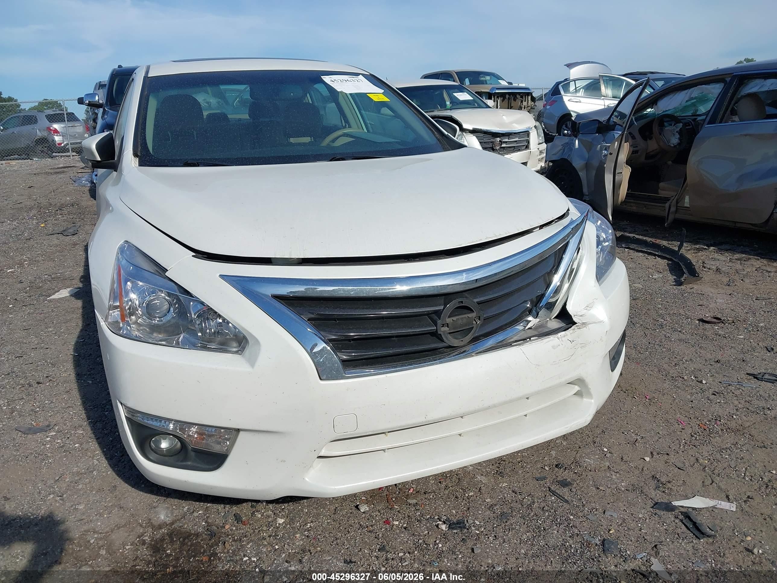 2013 Nissan Altima 2.5 Sl White vin: 1N4AL3AP5DC160068