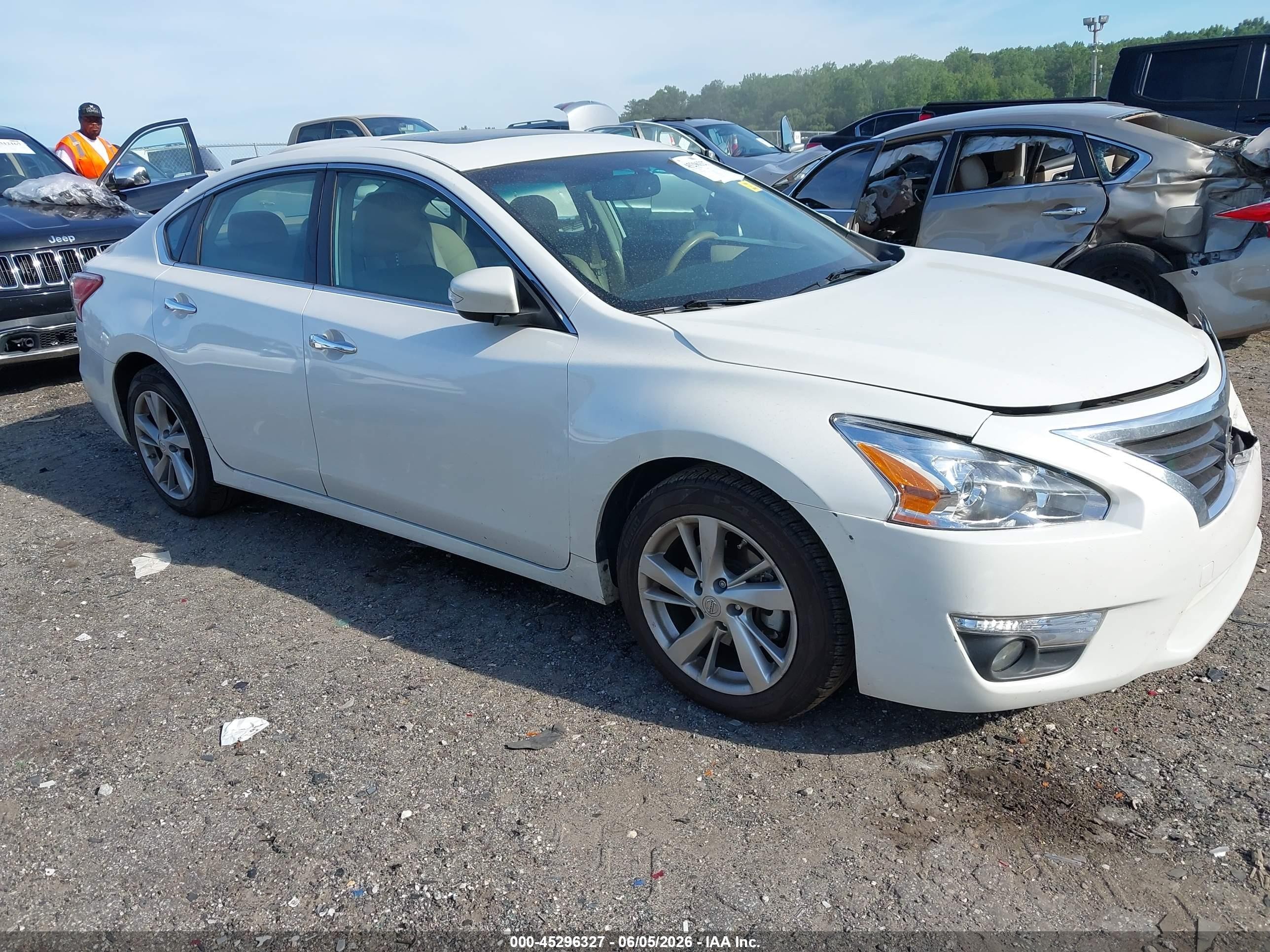 2013 Nissan Altima 2.5 Sl White vin: 1N4AL3AP5DC160068