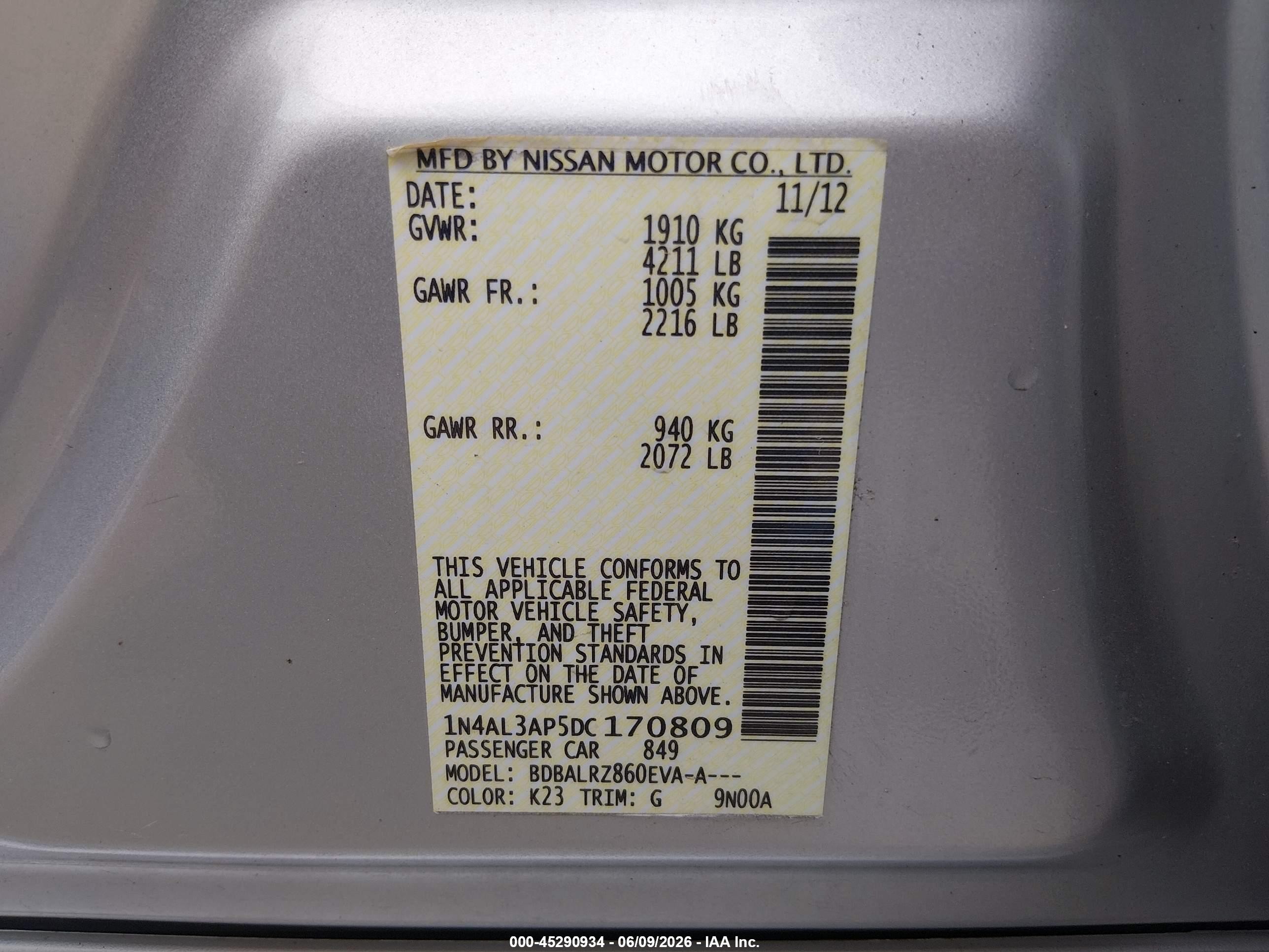 2013 Nissan Altima 2.5 S Silver vin: 1N4AL3AP5DC170809