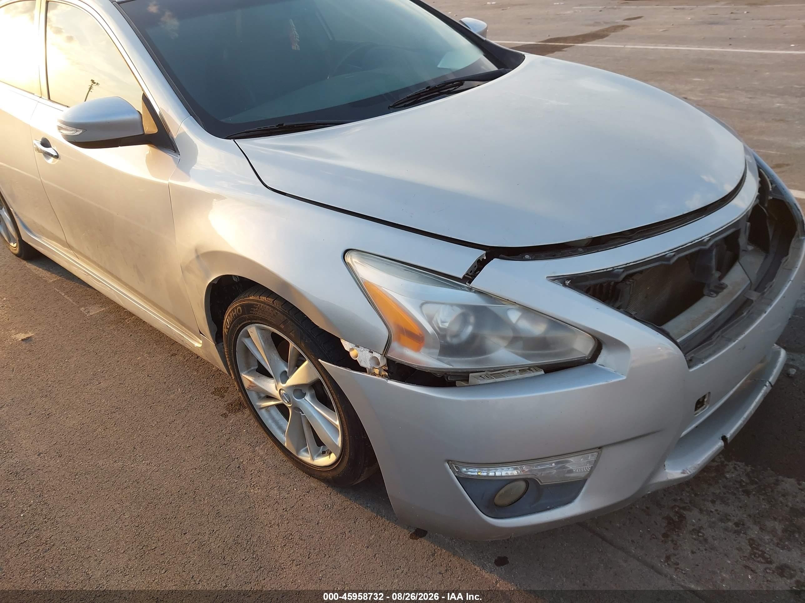 2013 Nissan Altima 2.5 Sl Серебряный vin: 1N4AL3AP5DC196178