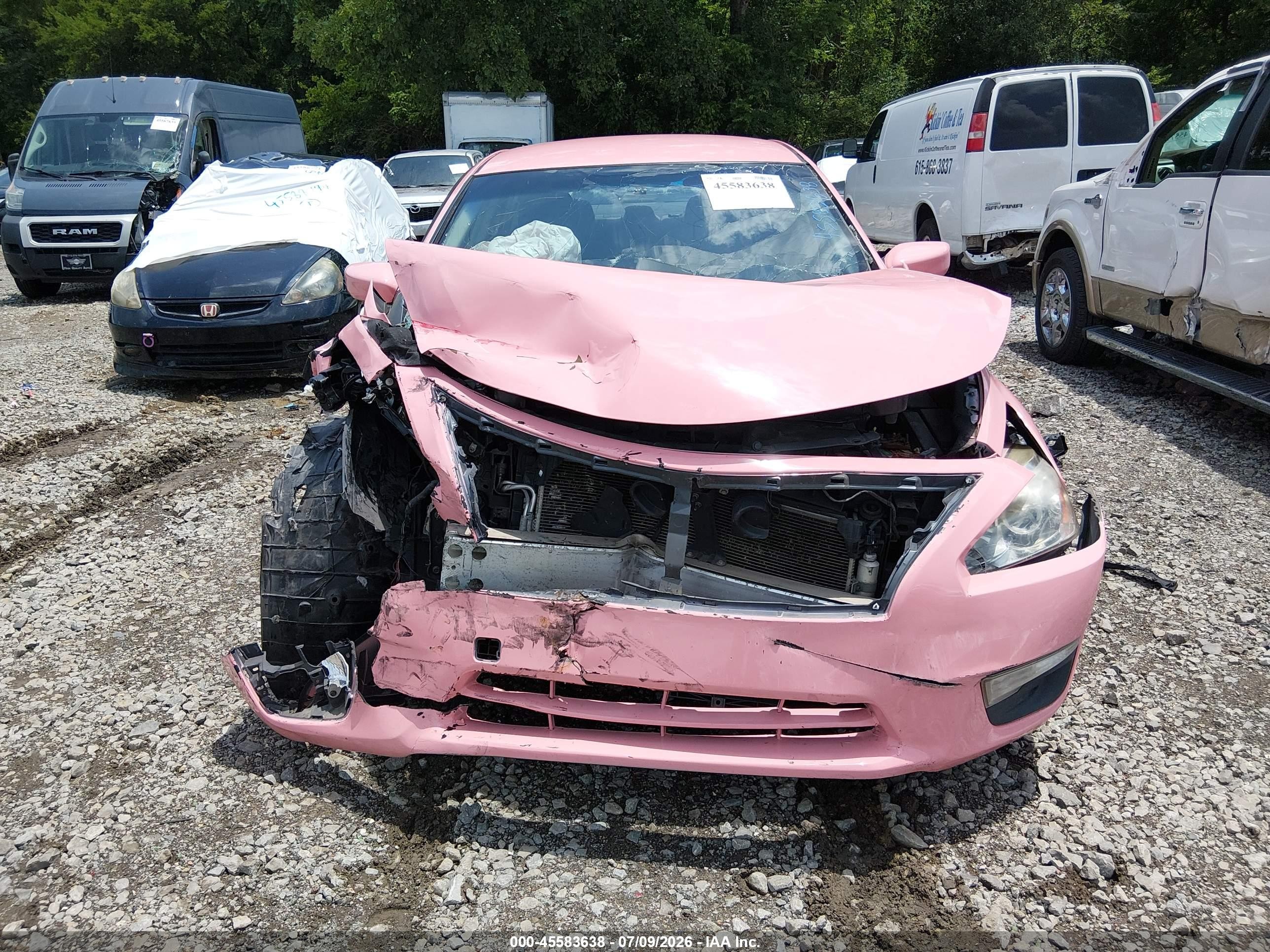 2013 Nissan Altima 2.5 S Pink vin: 1N4AL3AP5DC205543