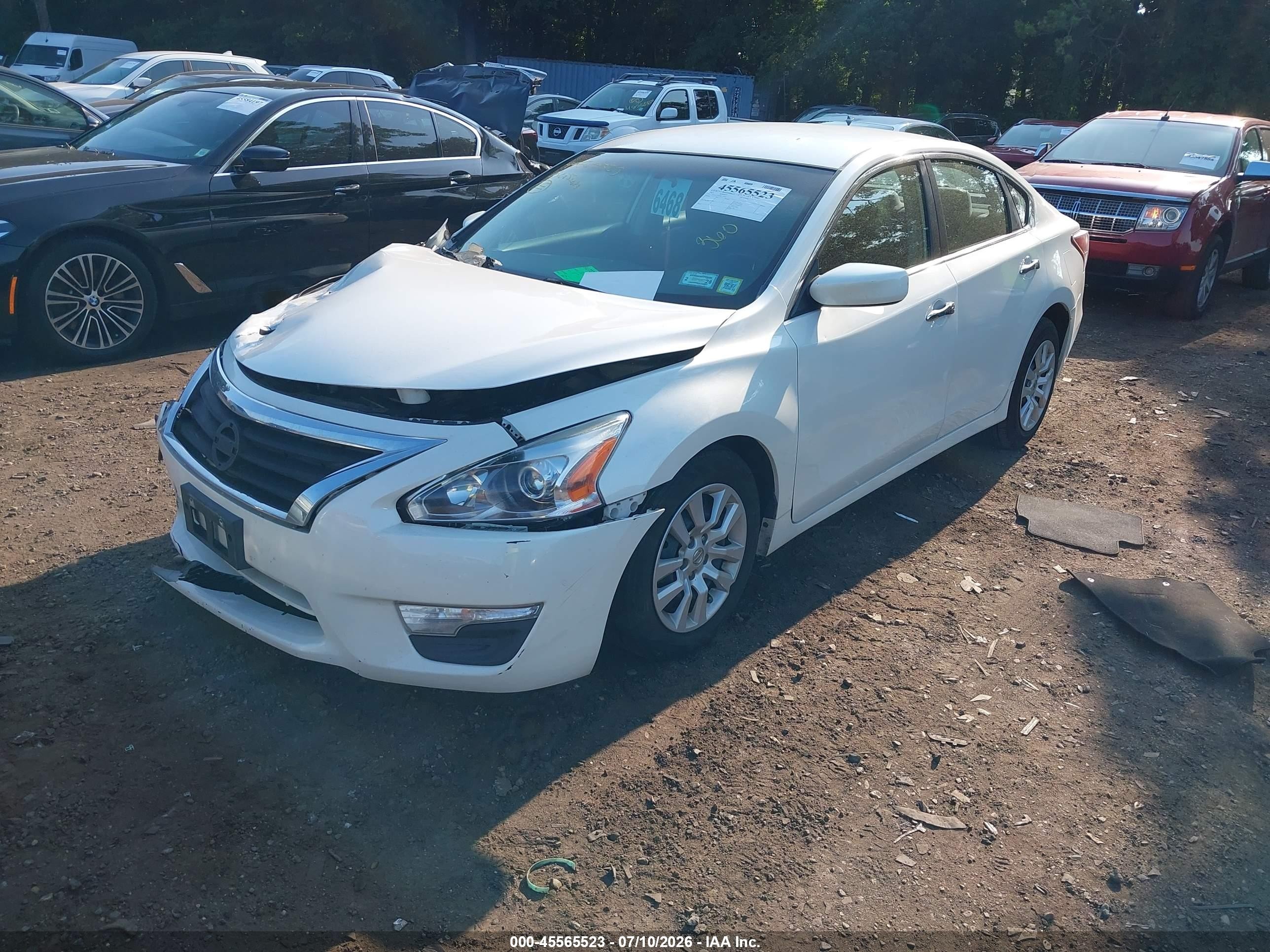2013 Nissan Altima 2.5 S Белый vin: 1N4AL3AP5DC229342