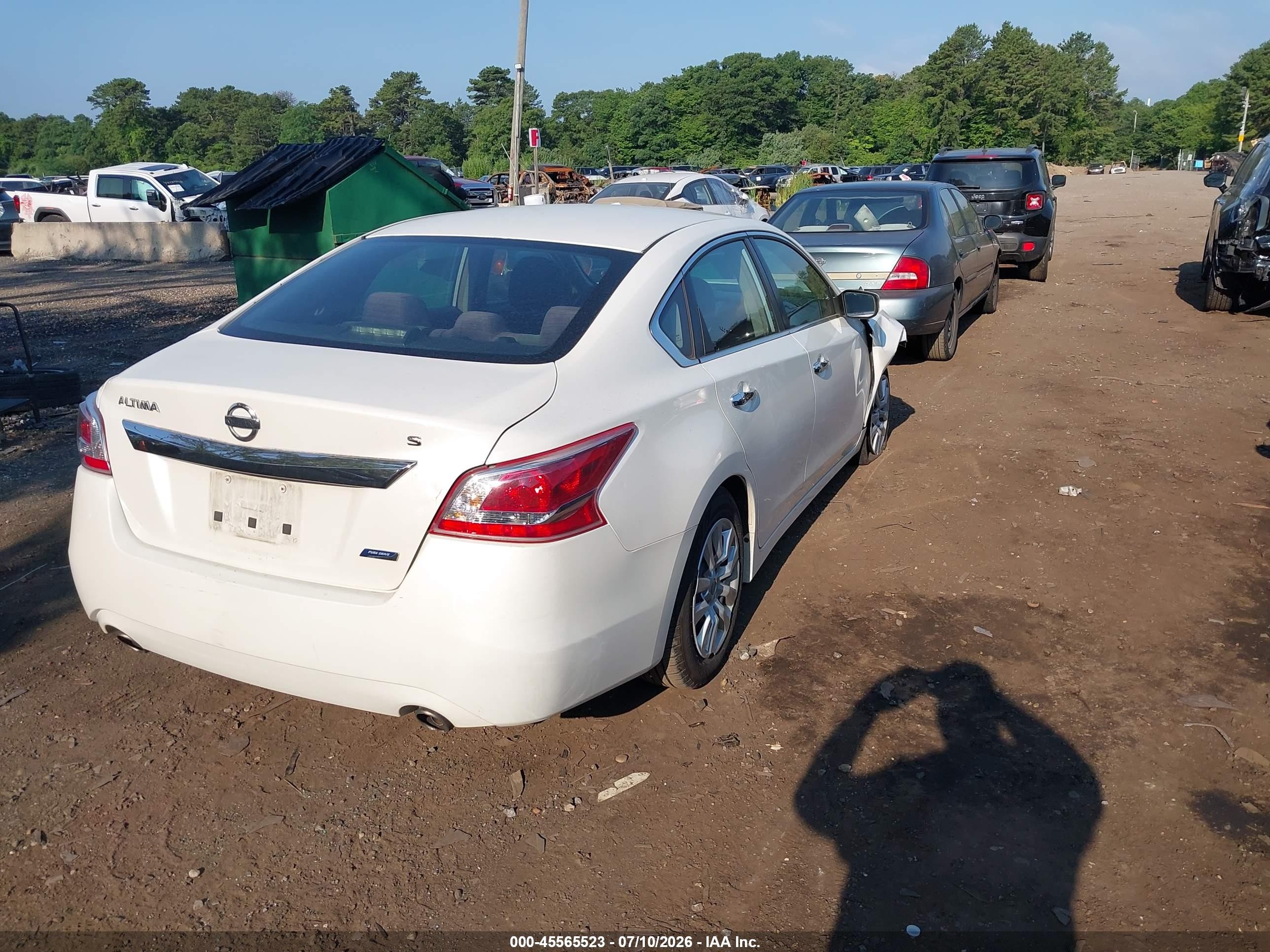 2013 Nissan Altima 2.5 S Белый vin: 1N4AL3AP5DC229342
