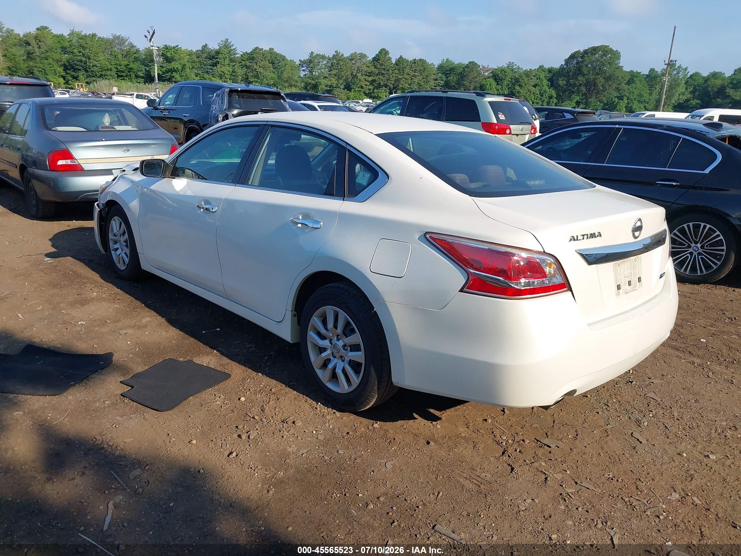 2013 Nissan Altima 2.5 S Белый vin: 1N4AL3AP5DC229342