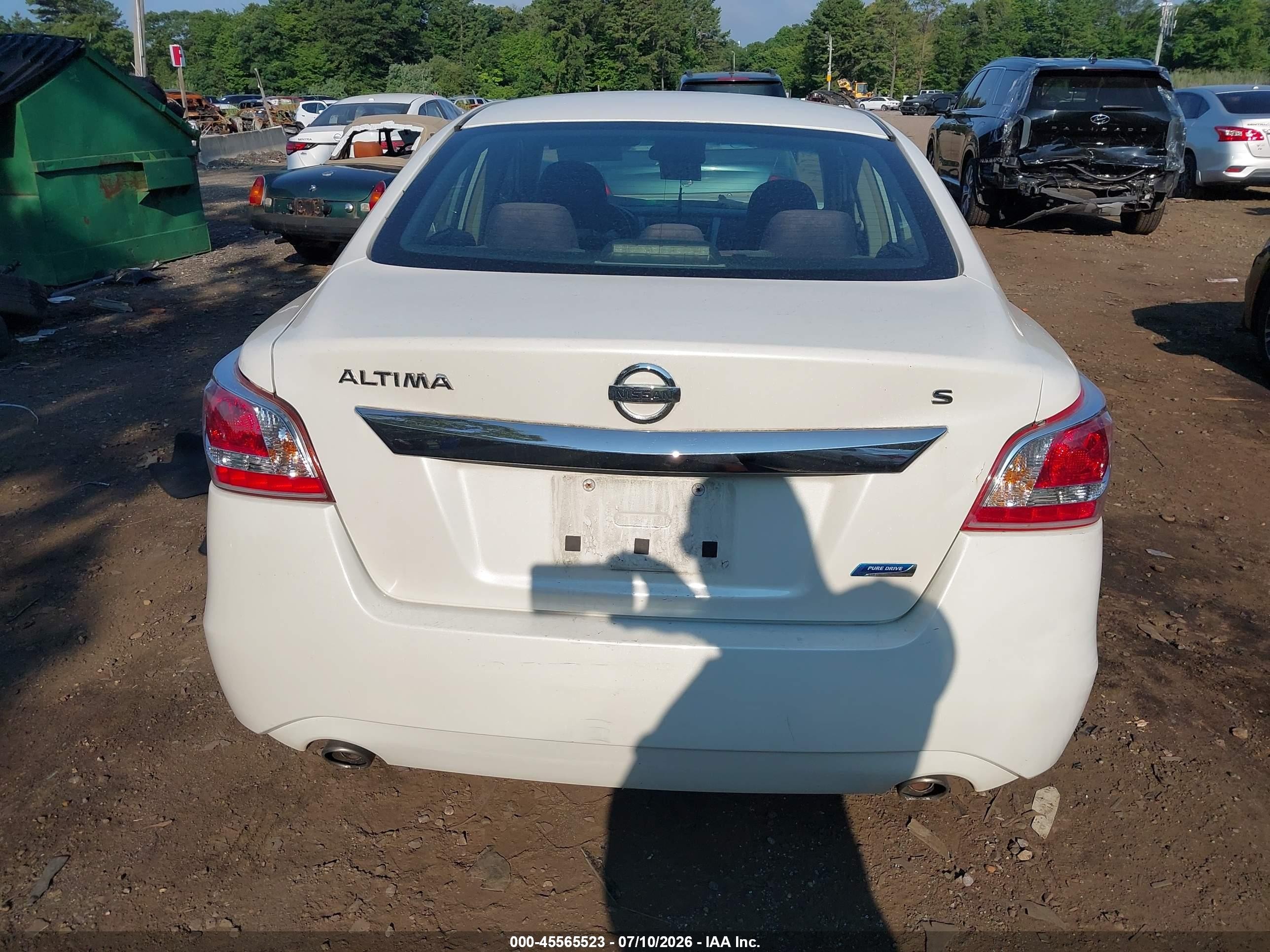 2013 Nissan Altima 2.5 S Белый vin: 1N4AL3AP5DC229342