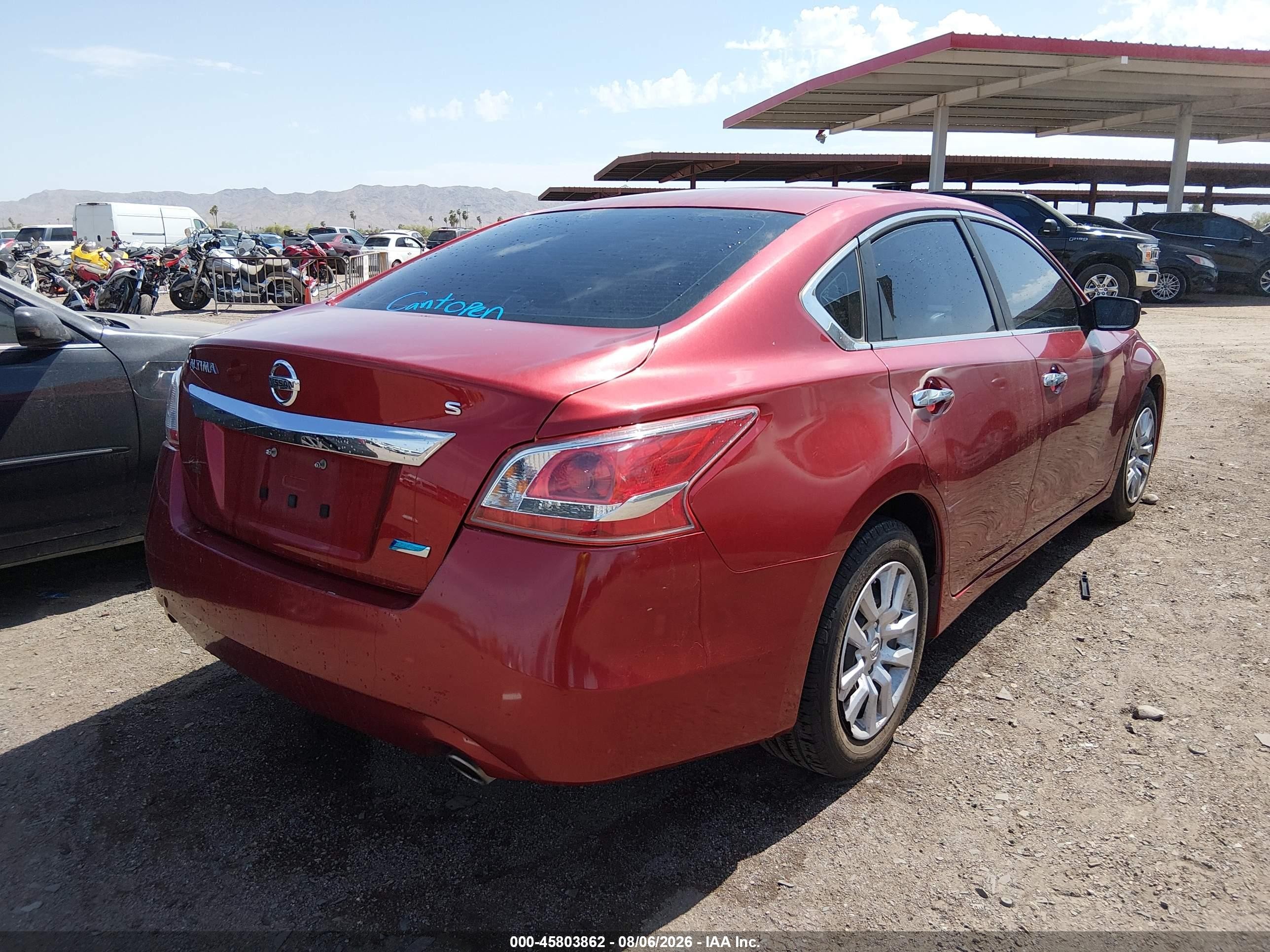 2013 Nissan Altima 2.5 S Burgundy vin: 1N4AL3AP5DC240020