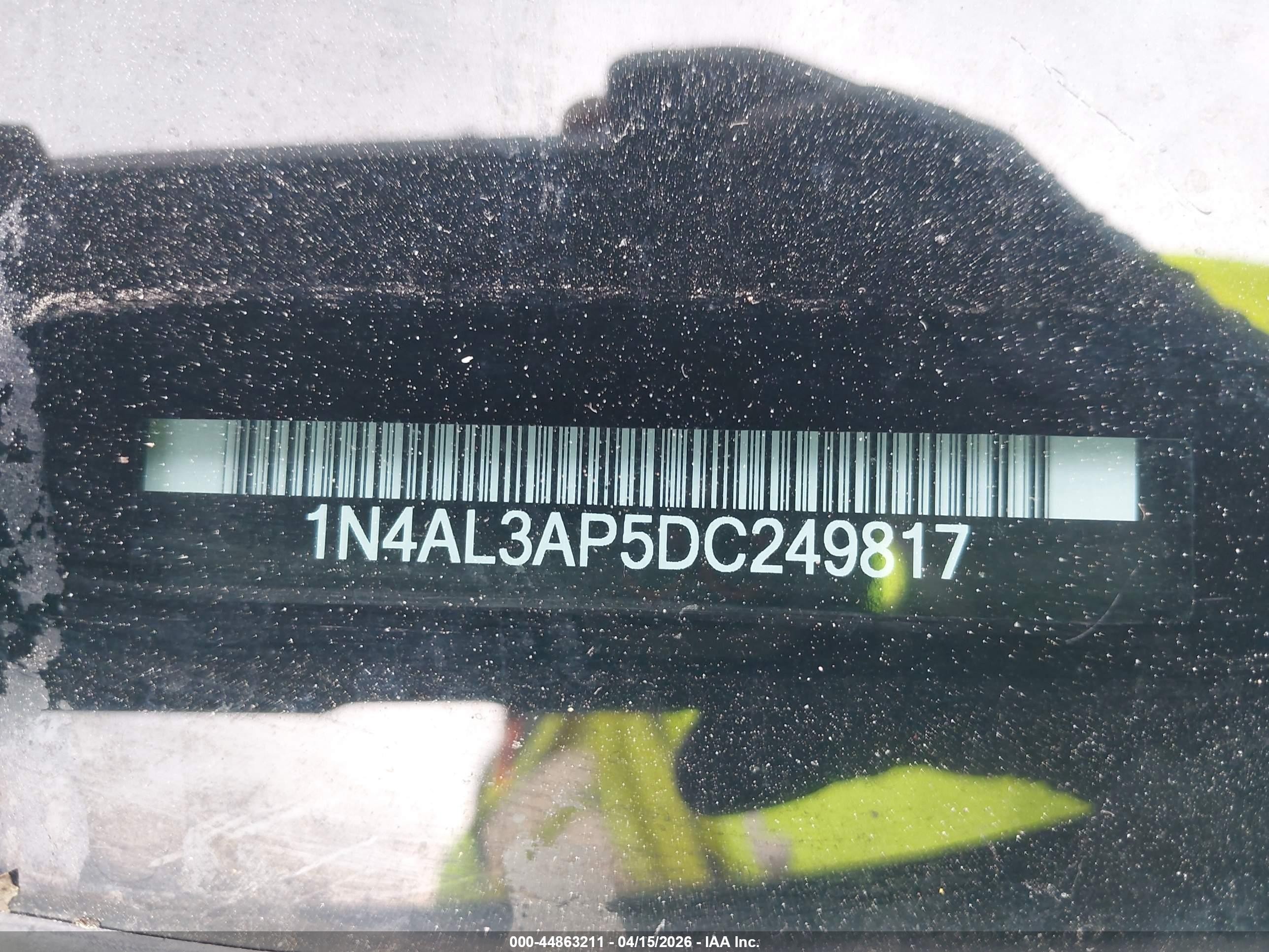 2013 Nissan Altima 2.5 Sv Gray vin: 1N4AL3AP5DC249817