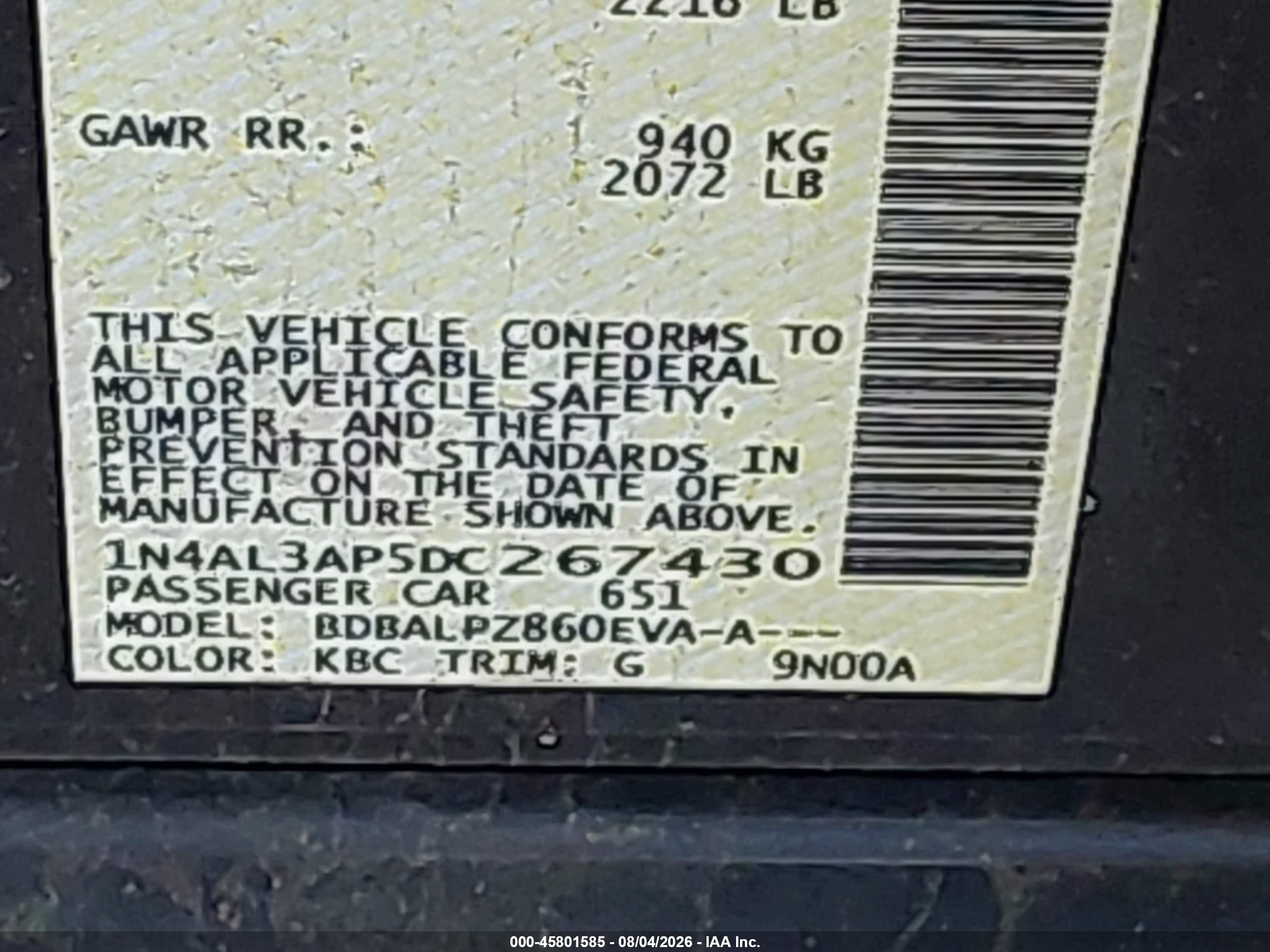 2013 Nissan Altima 2.5 Gray vin: 1N4AL3AP5DC267430