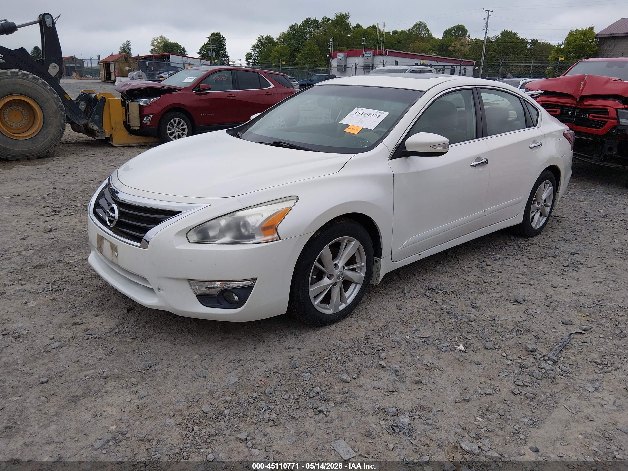 2013 Nissan Altima 2.5 Sl White vin: 1N4AL3AP5DC293297