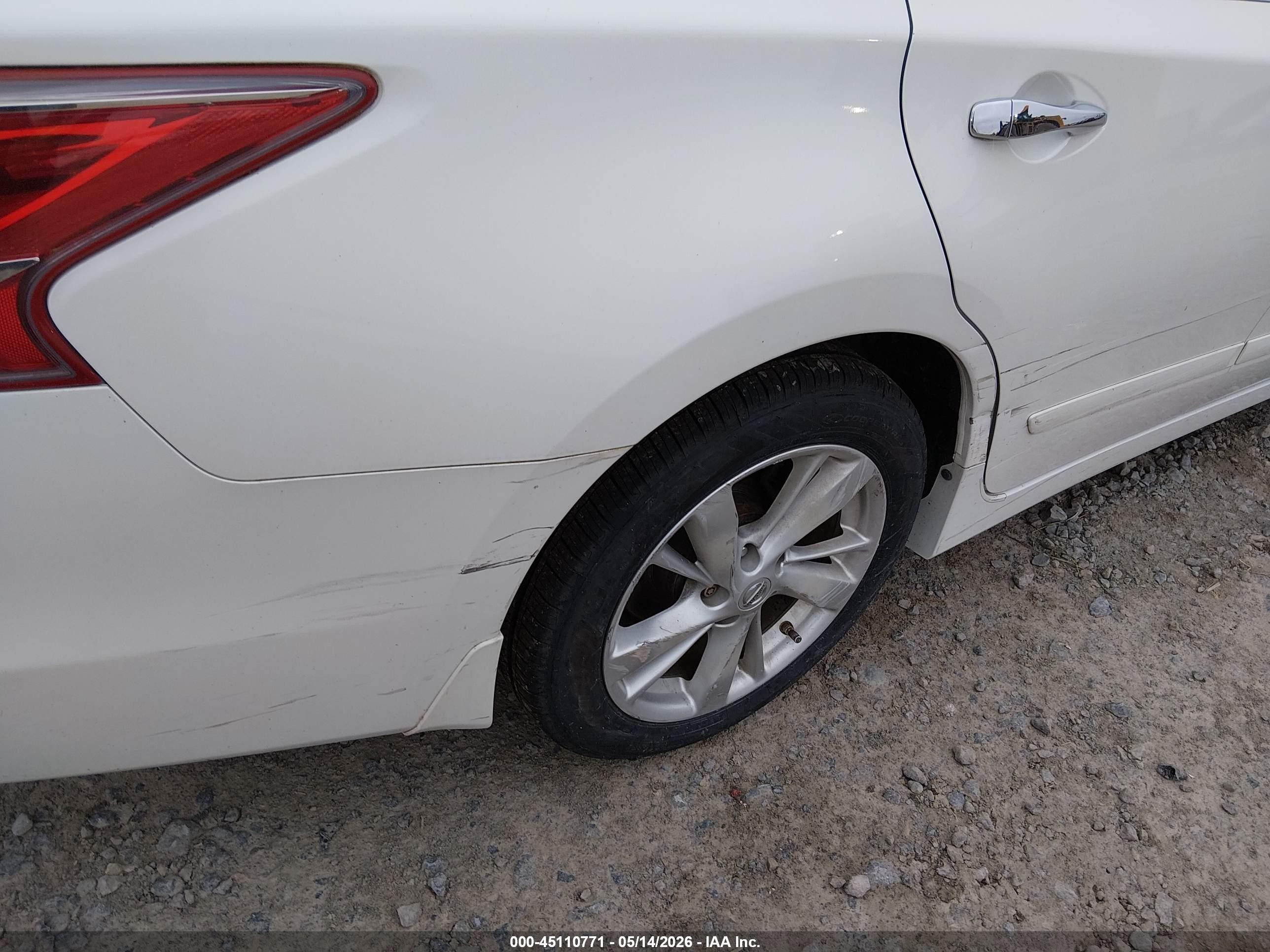 2013 Nissan Altima 2.5 Sl White vin: 1N4AL3AP5DC293297