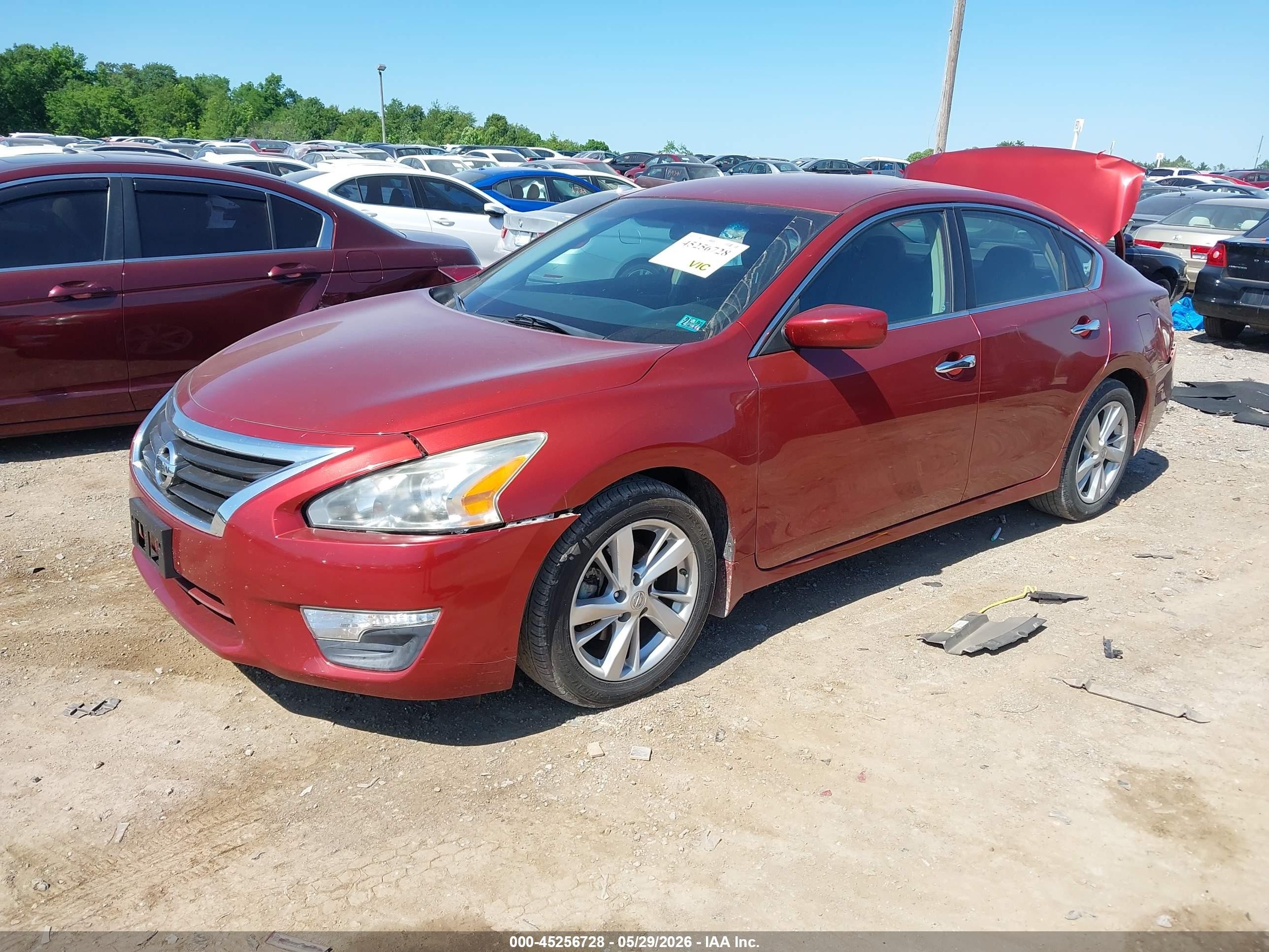2013 Nissan Altima 2.5 Sv Red vin: 1N4AL3AP5DC914294