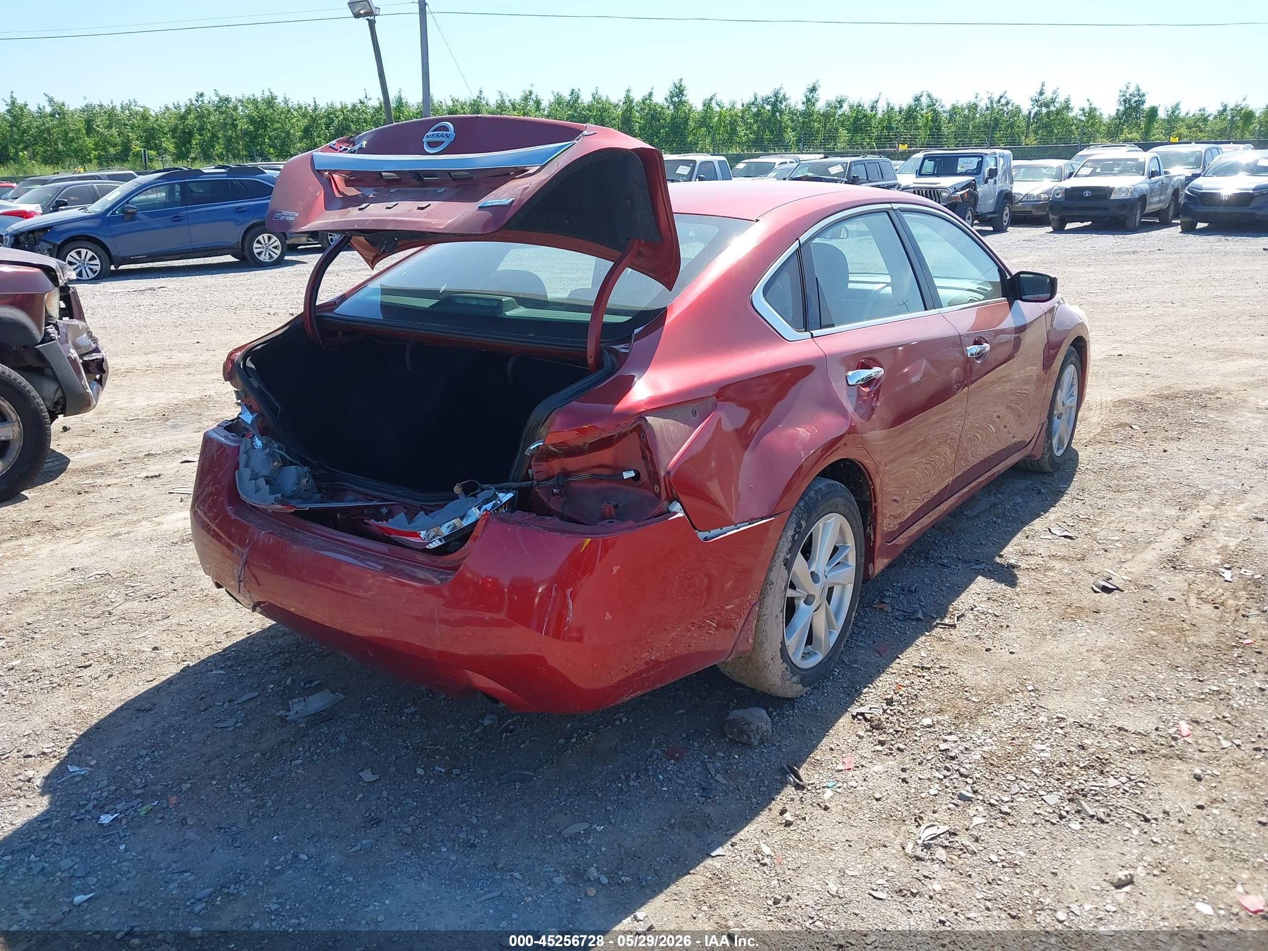 2013 Nissan Altima 2.5 Sv Red vin: 1N4AL3AP5DC914294