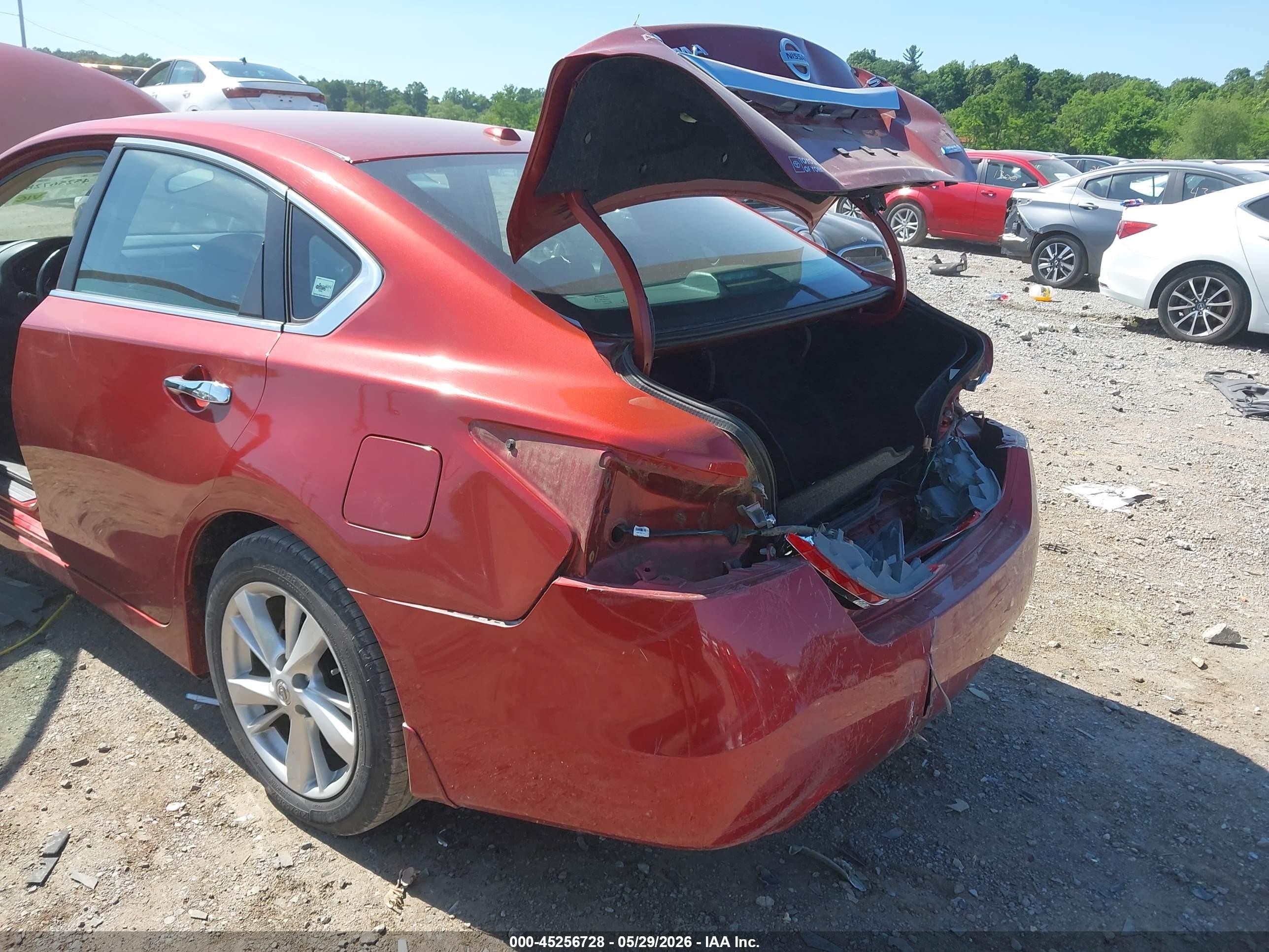 2013 Nissan Altima 2.5 Sv Red vin: 1N4AL3AP5DC914294