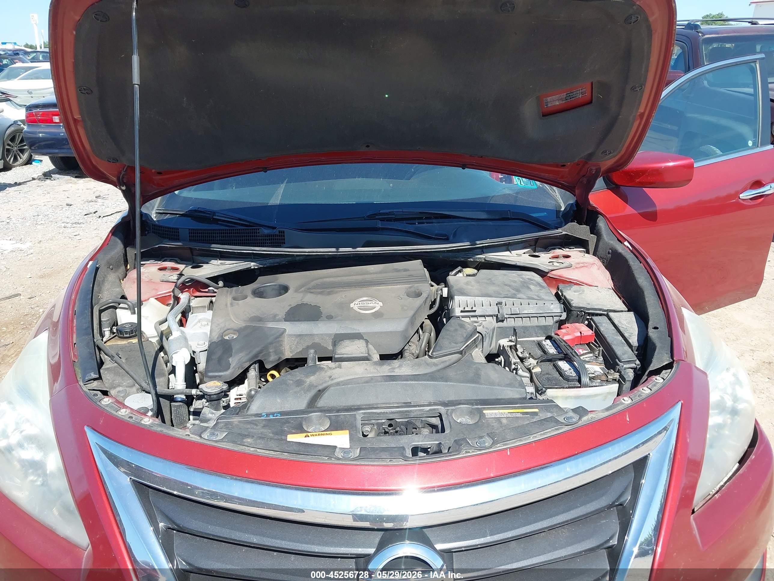 2013 Nissan Altima 2.5 Sv Red vin: 1N4AL3AP5DC914294