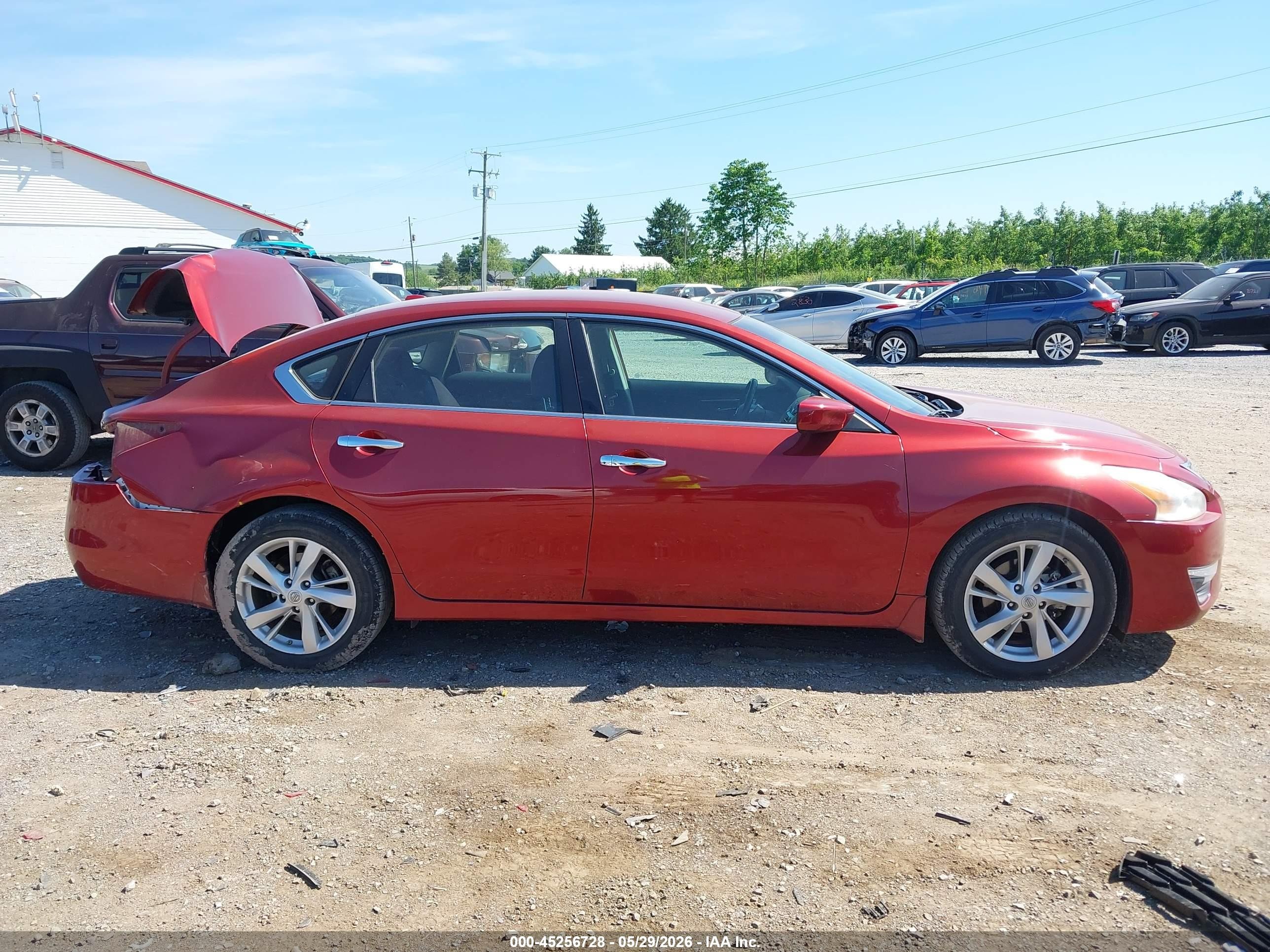 2013 Nissan Altima 2.5 Sv Red vin: 1N4AL3AP5DC914294