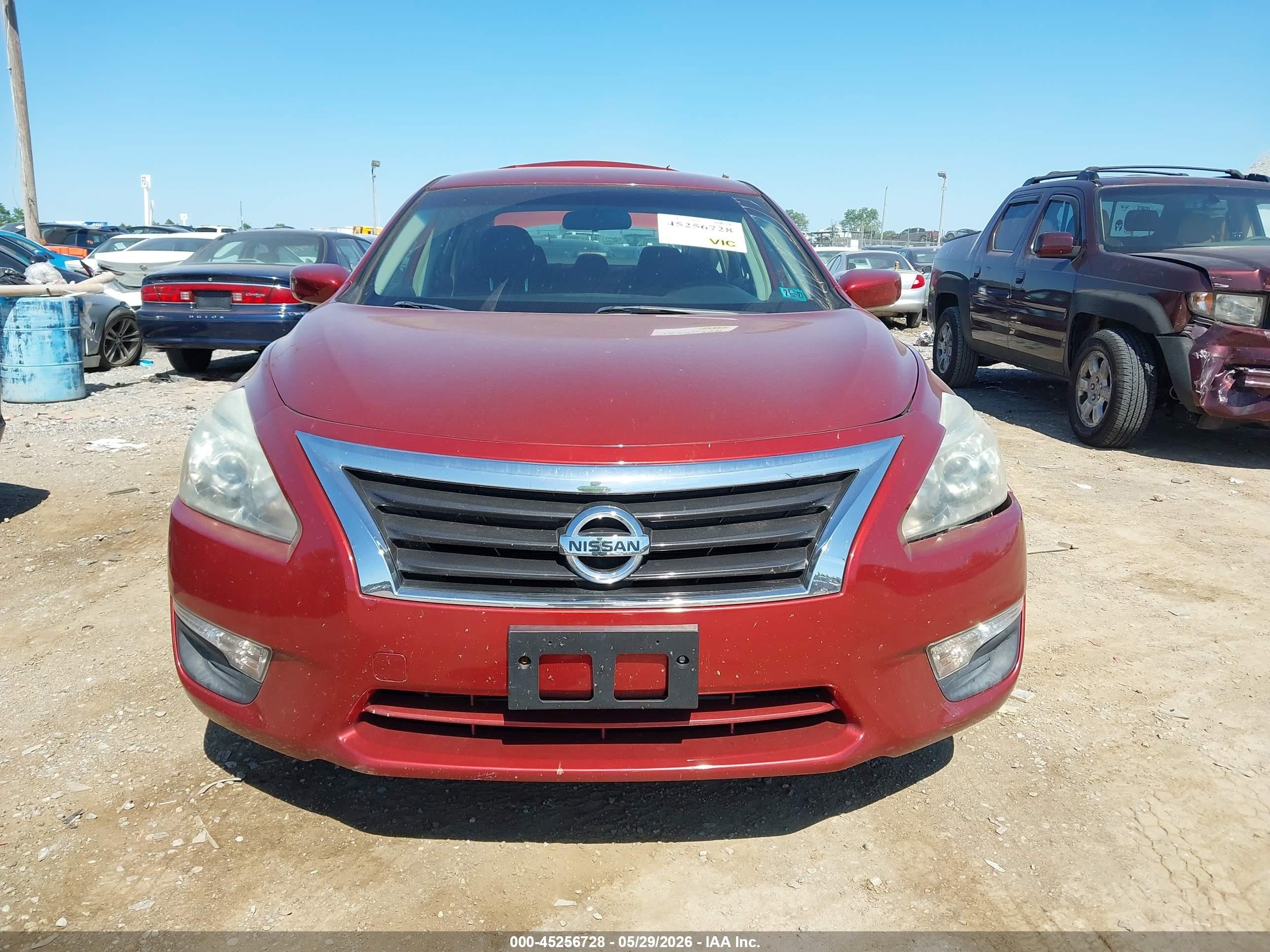 2013 Nissan Altima 2.5 Sv Red vin: 1N4AL3AP5DC914294