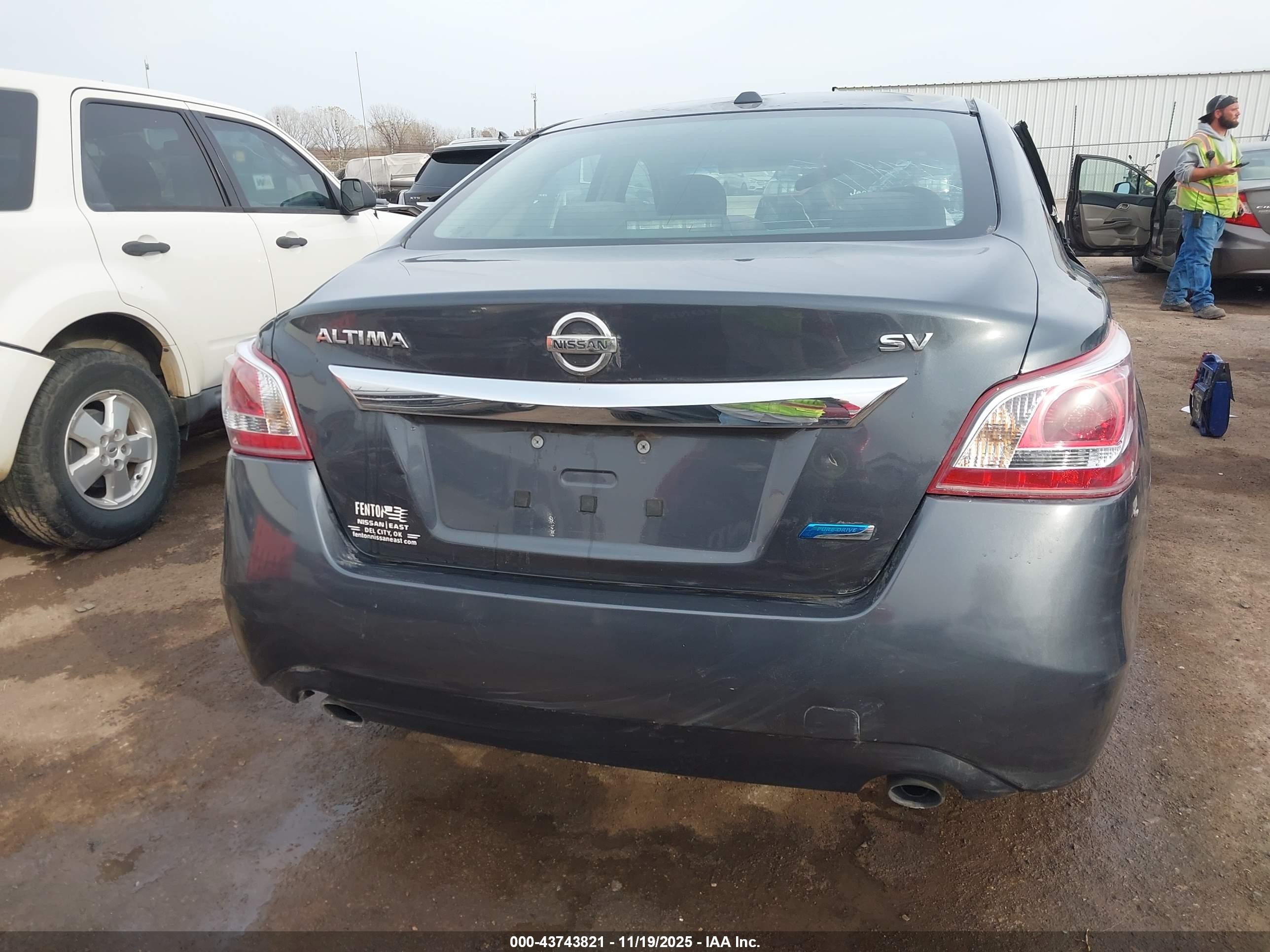 2013 Nissan Altima 2.5 Sv Серый vin: 1N4AL3AP5DN431585