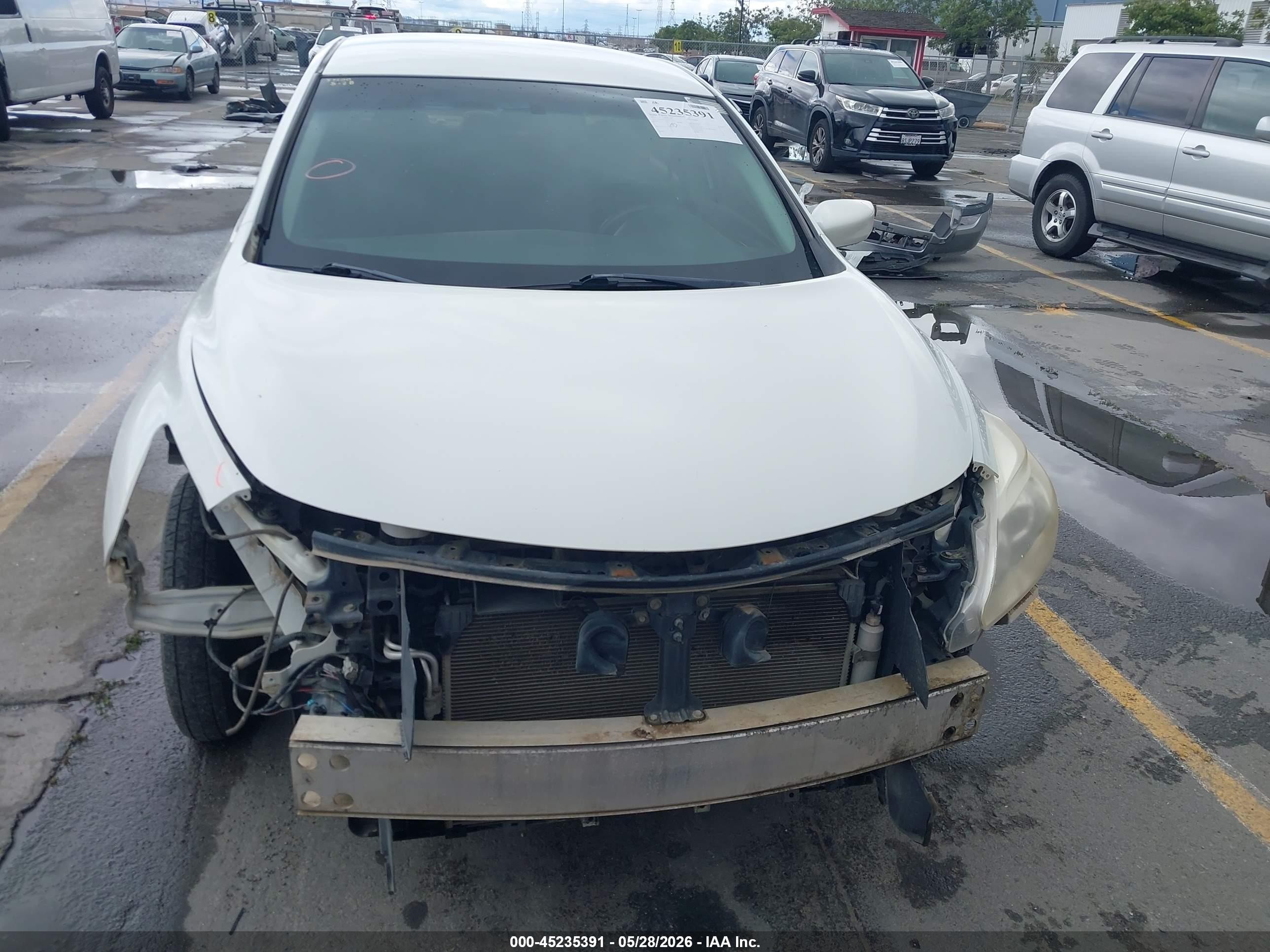 2013 Nissan Altima 2.5 S Белый vin: 1N4AL3AP5DN457913