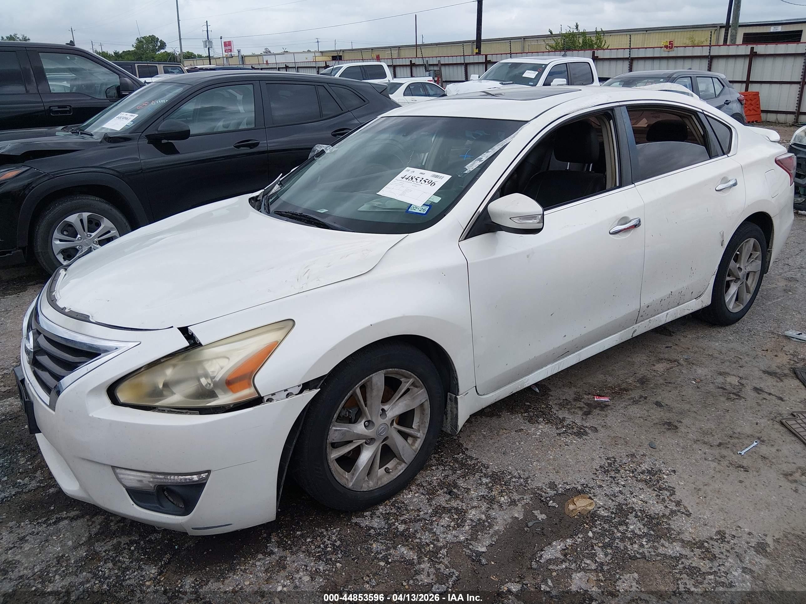 2013 Nissan Altima 2.5 Sl White vin: 1N4AL3AP5DN475862
