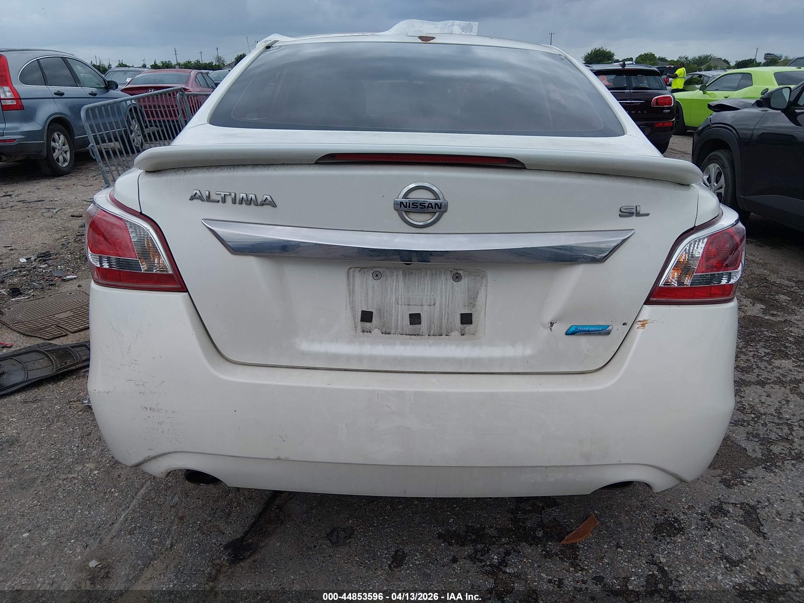 2013 Nissan Altima 2.5 Sl White vin: 1N4AL3AP5DN475862