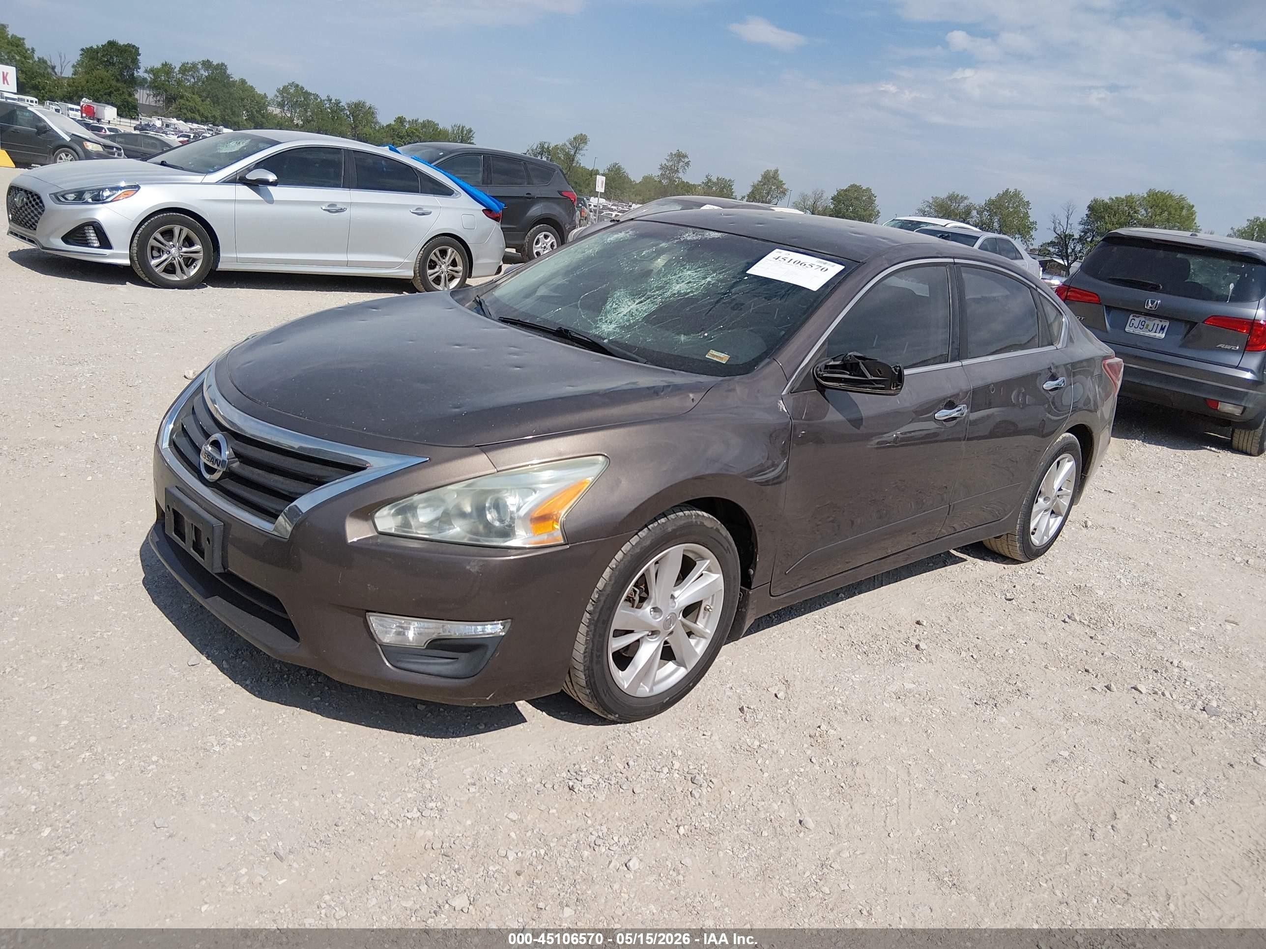2013 Nissan Altima 2.5 Sv Gray vin: 1N4AL3AP5DN508293