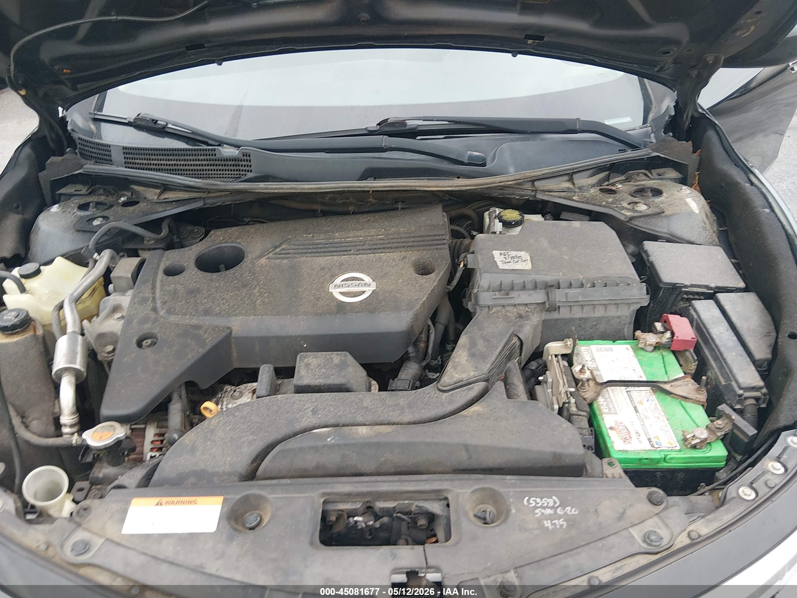 2013 Nissan Altima 2.5 S Black vin: 1N4AL3AP5DN519665